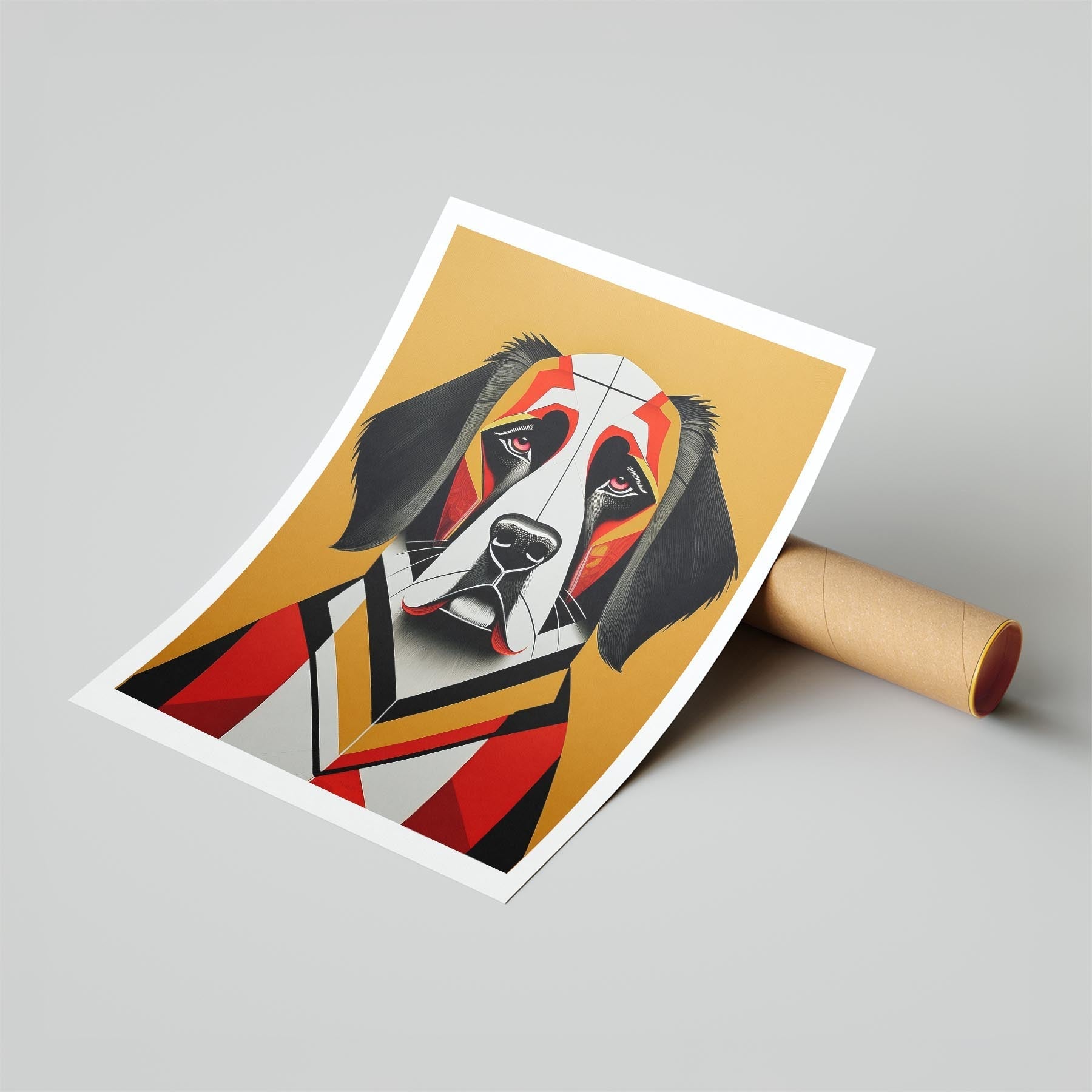 Saint Bernard Geometric Orange Series image 6