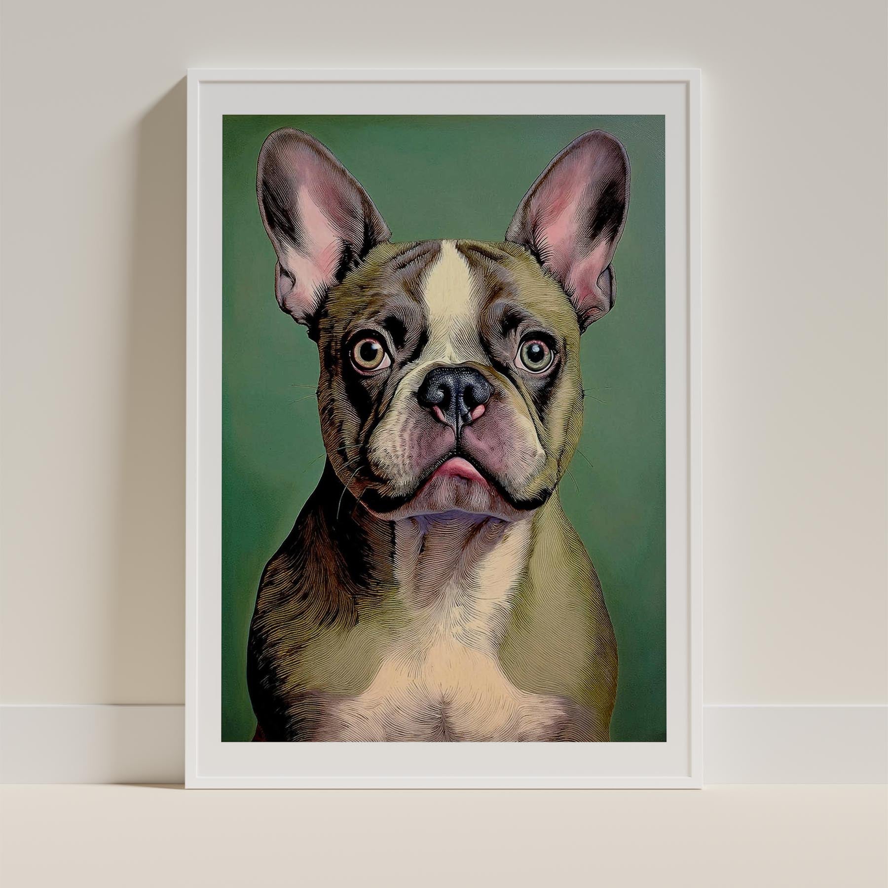 French Bulldog Green Painted Series image 9