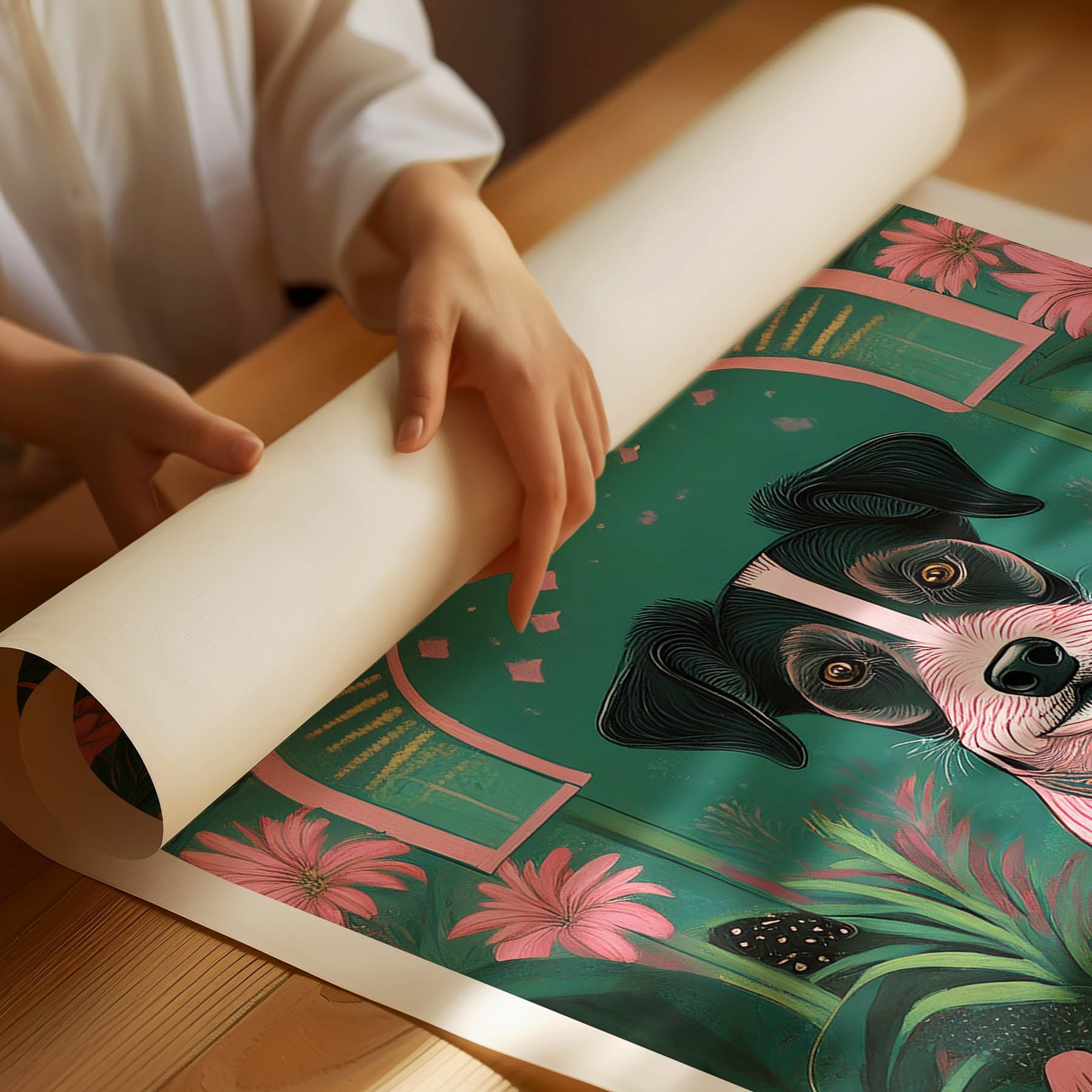 Jack Russell Terrier Flowery Dog image 1