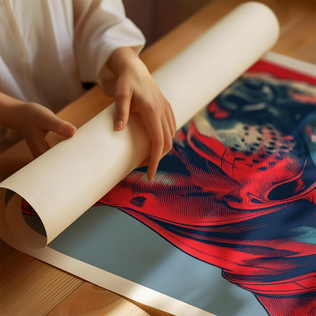 Staffordshire Bull Terrier LOVE Series Inspired by the Obama Poster image 1