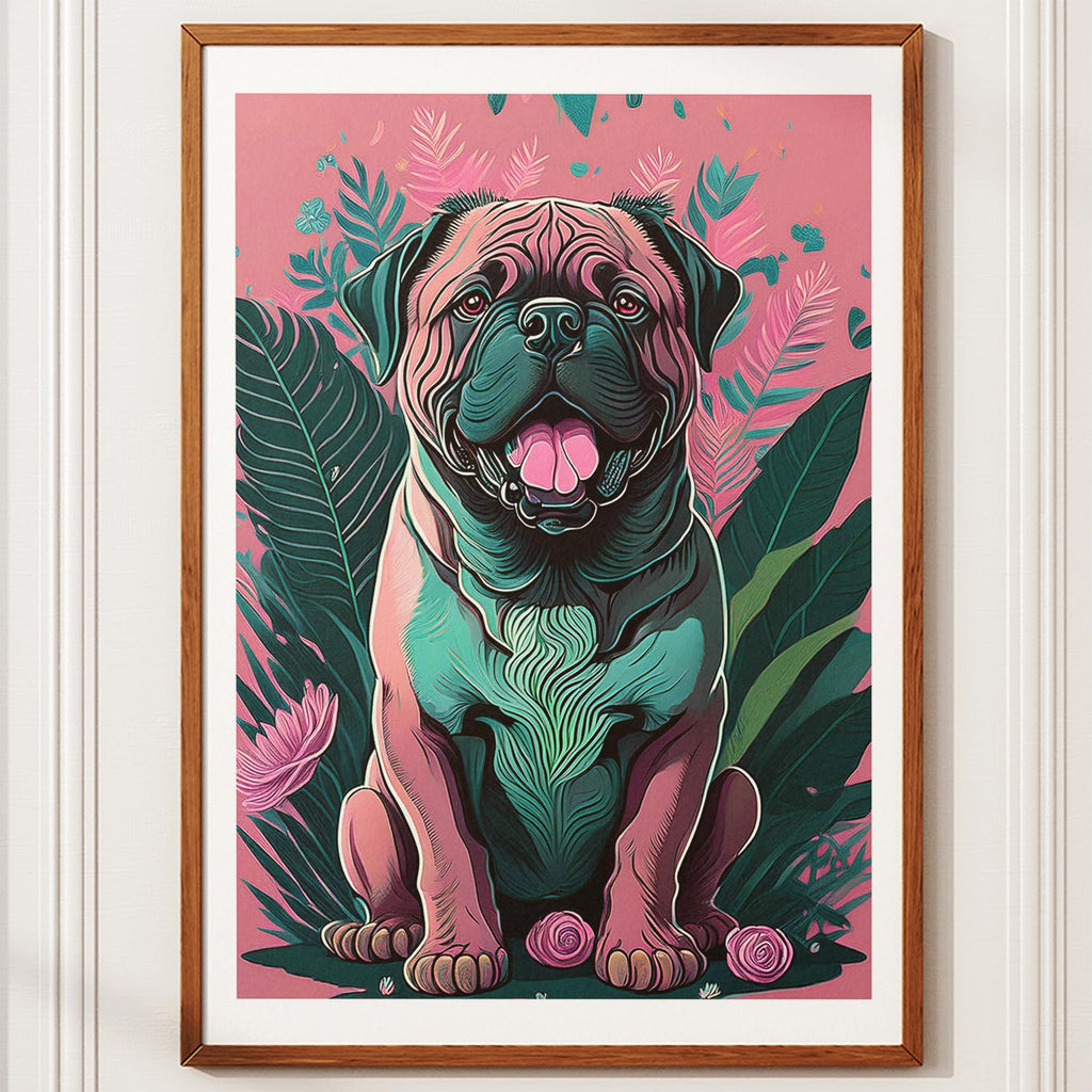 Bullmastiff Flowery Dog image 10