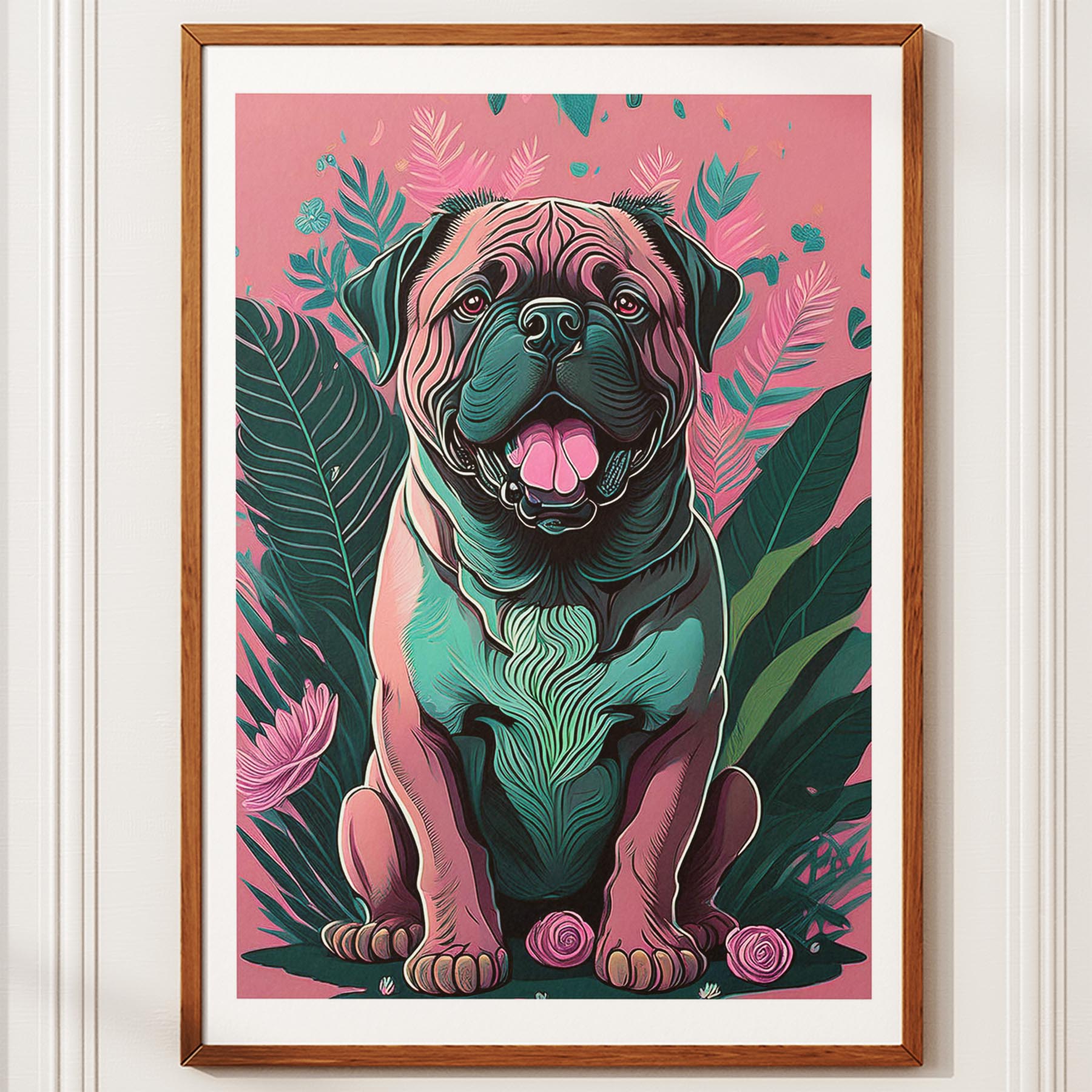 Bullmastiff Flowery Dog image 10
