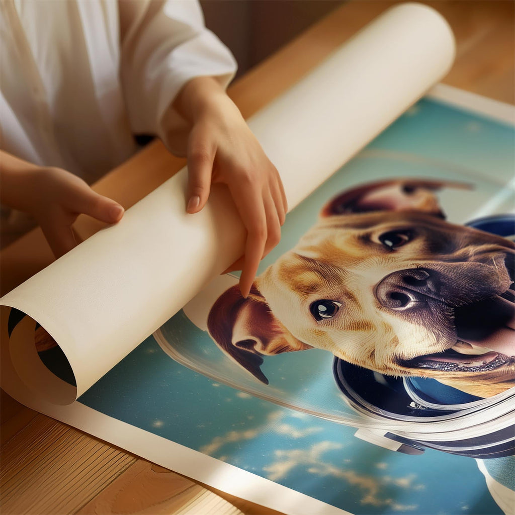 Staffordshire Bull Terrier Astronaut Dog Series image 1