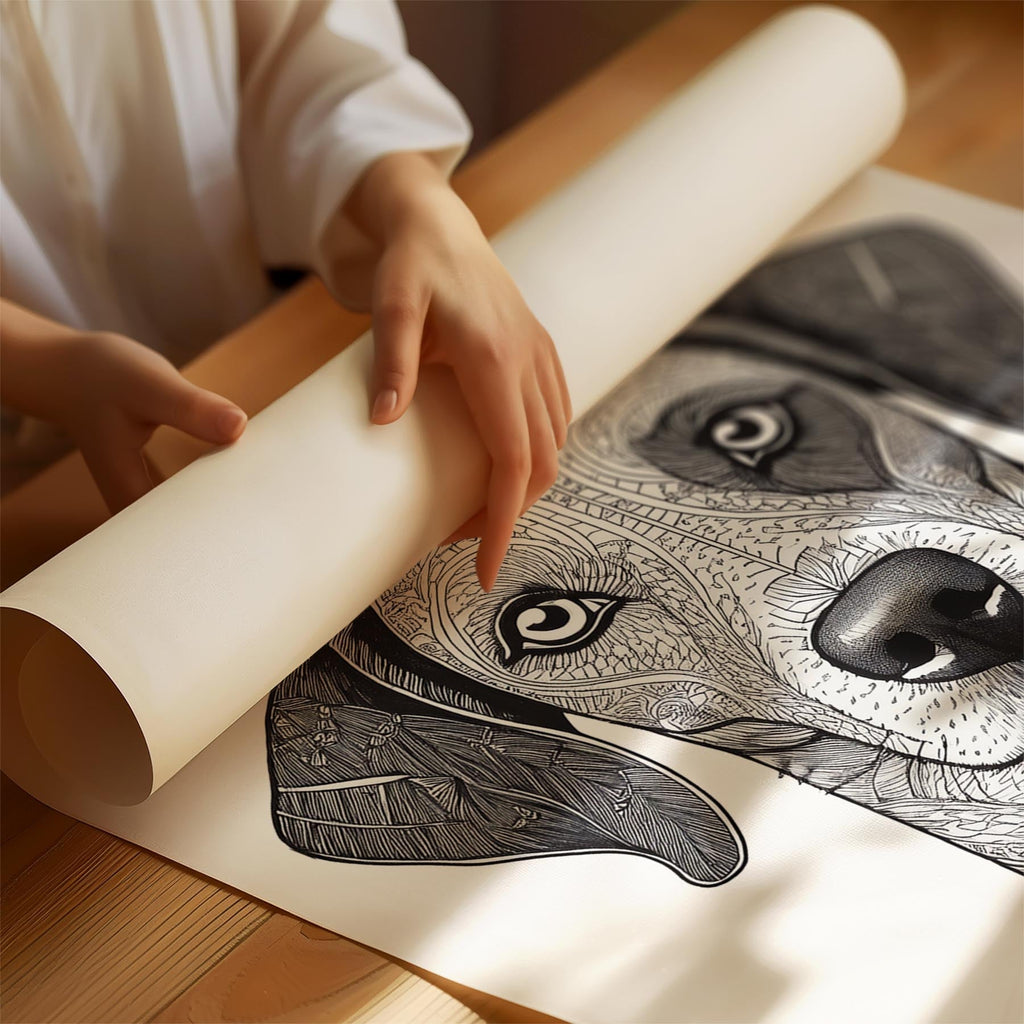 Dalmatian Mandala Black and White Dog Series image 1