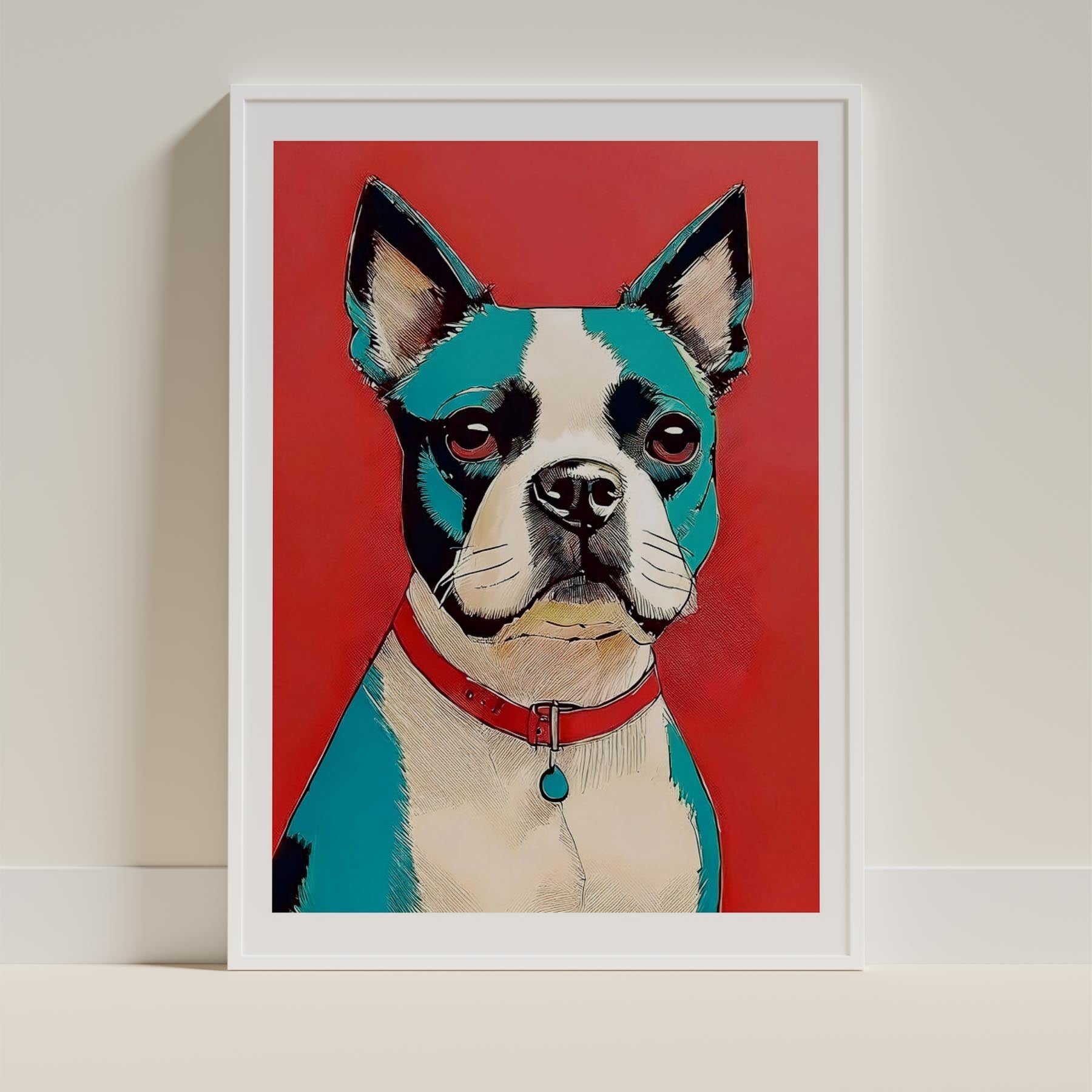Boston Terrier Red Dog Series image 9