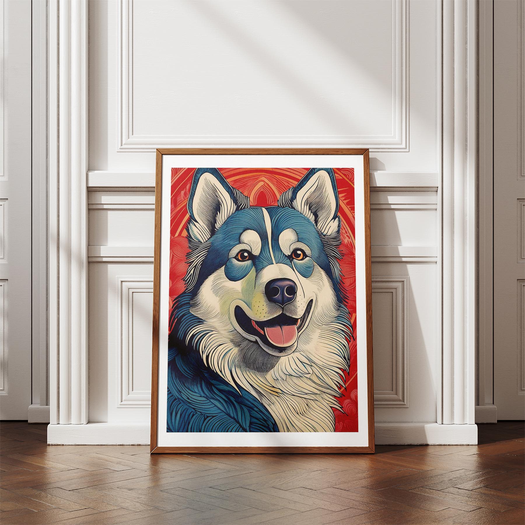Alaskan Malamute Hokusai Japanese Inspired Dog Series 1 image 4