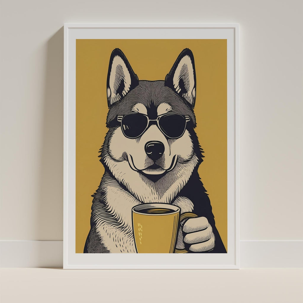 Alaskan Malamute Chillin Coffee Dog image 9