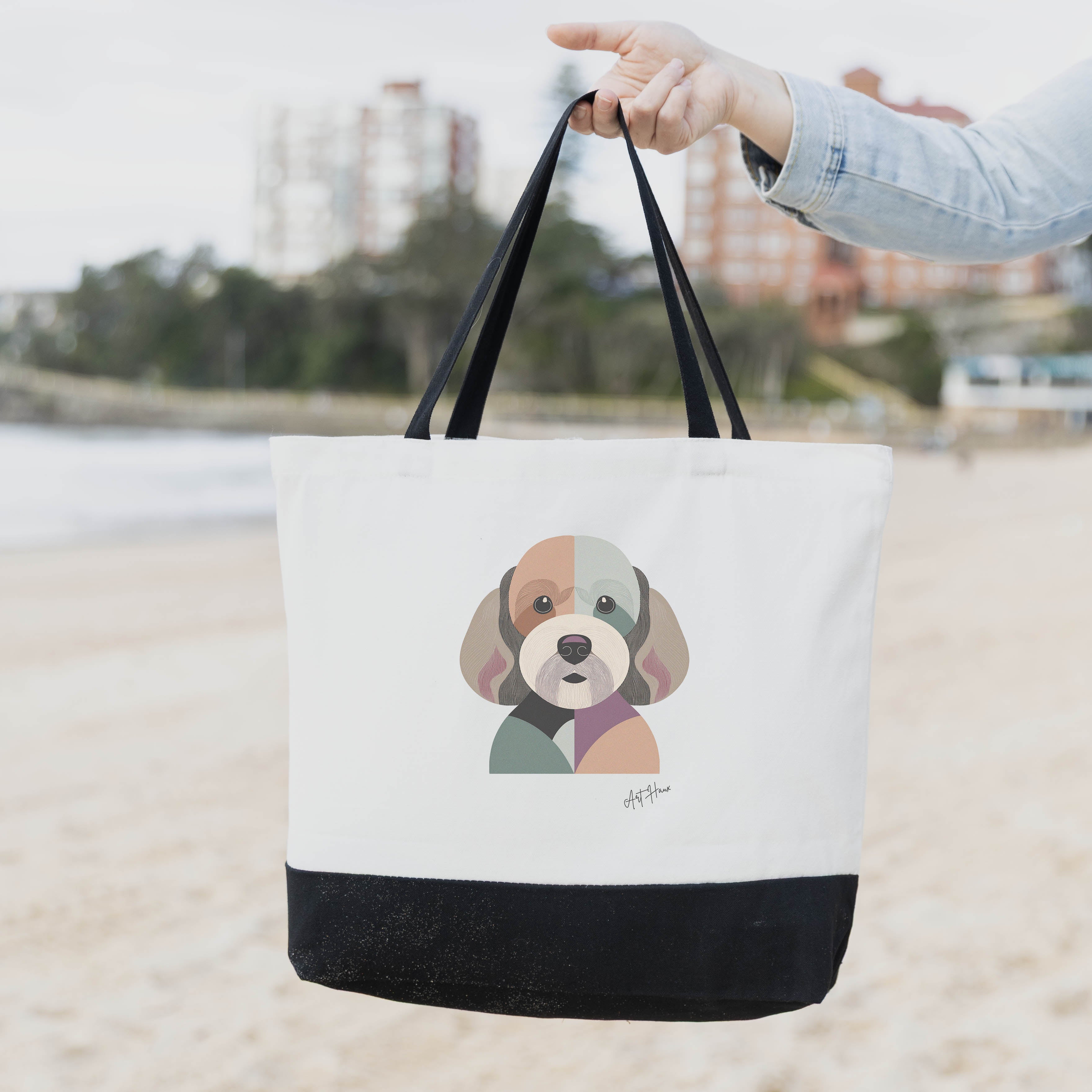 Cavoodle Vintage Chic Graphic Bag image 1
