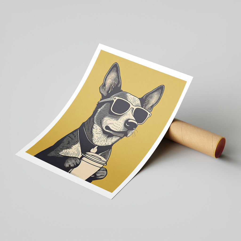 Cattledog Chillin Coffee Dog image 7