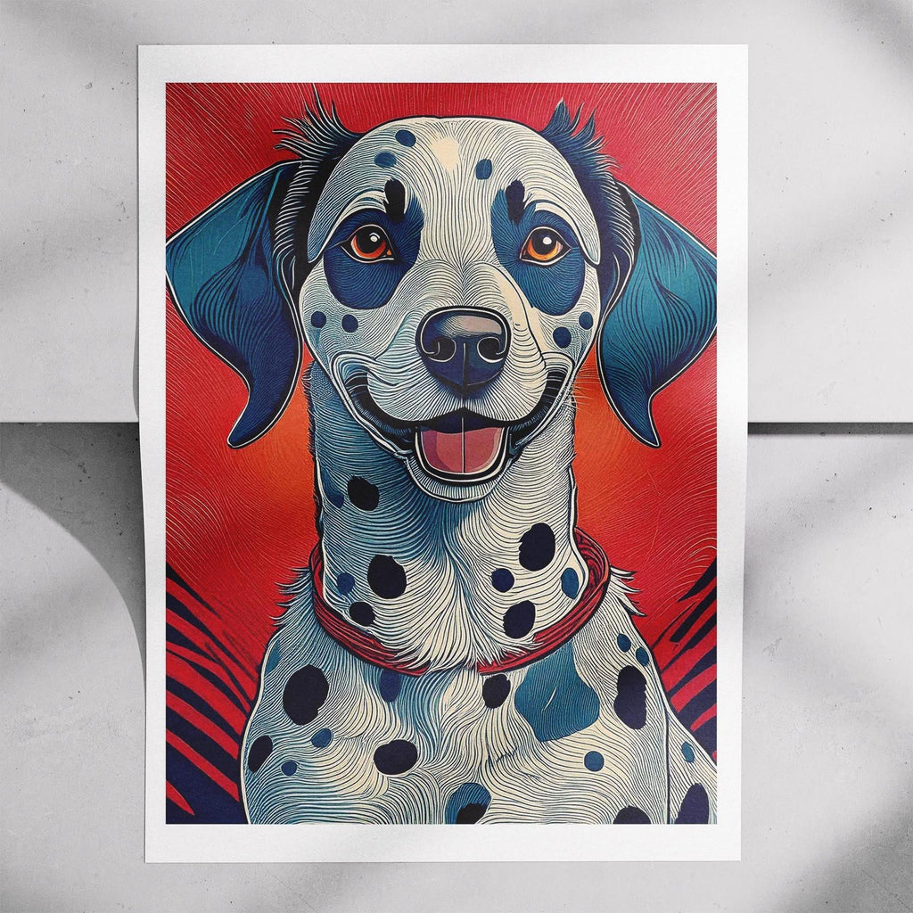 Dalmatian Hokusai Japanese Inspired Dog Series 1 image 7