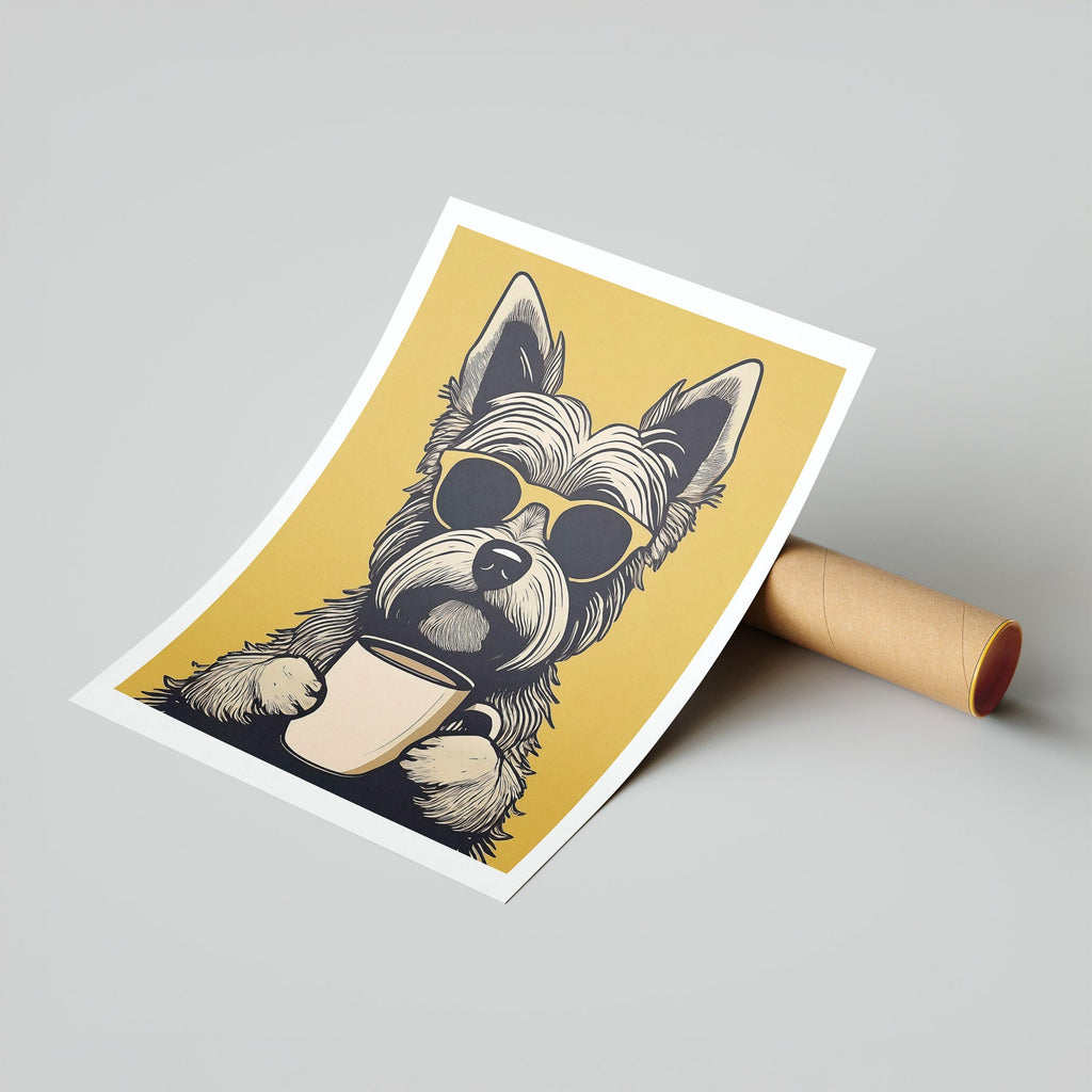 Yorkshire Terrier Chillin Coffee Dog image 7