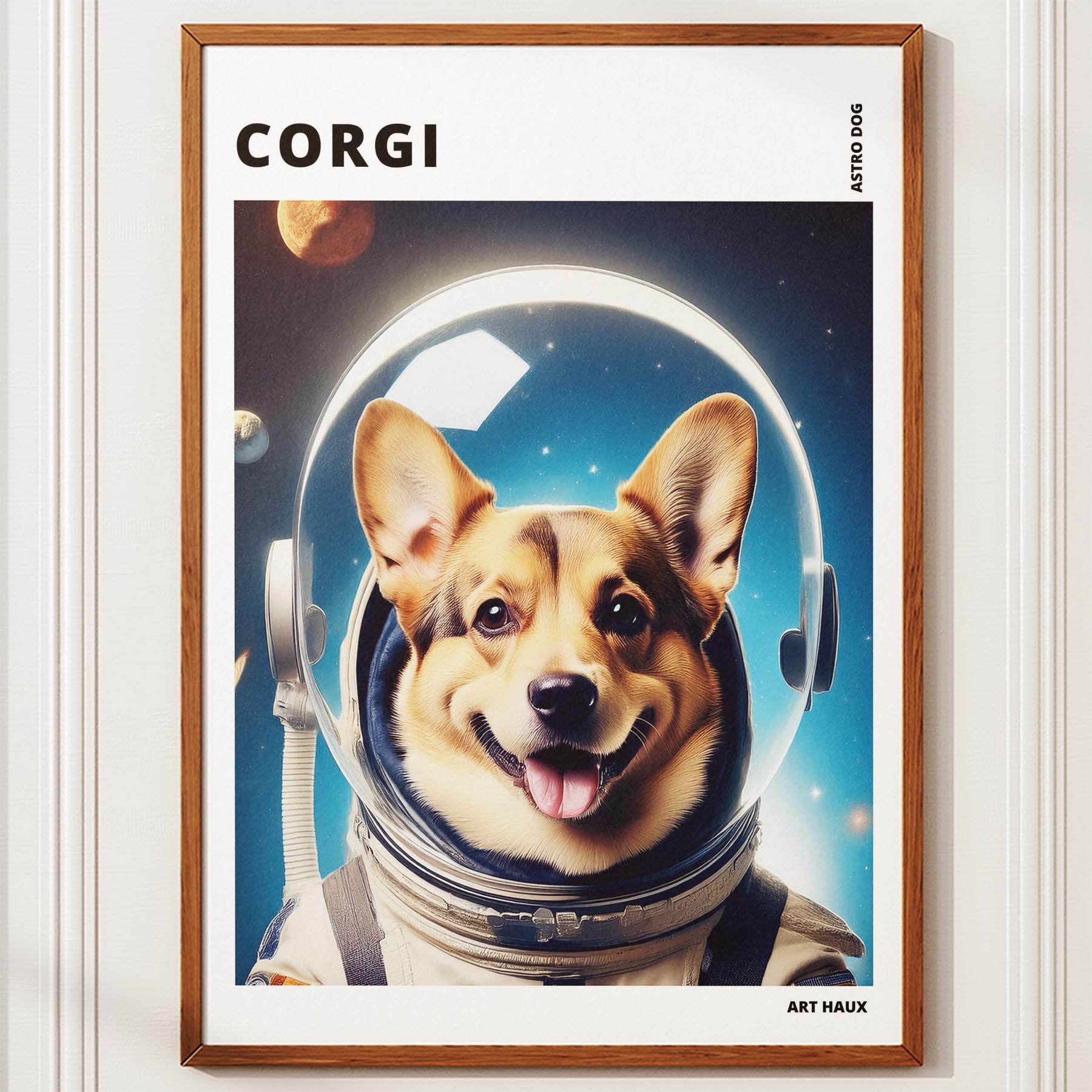 Corgi Astronaut Dog Series with Text Astro Dog image 10