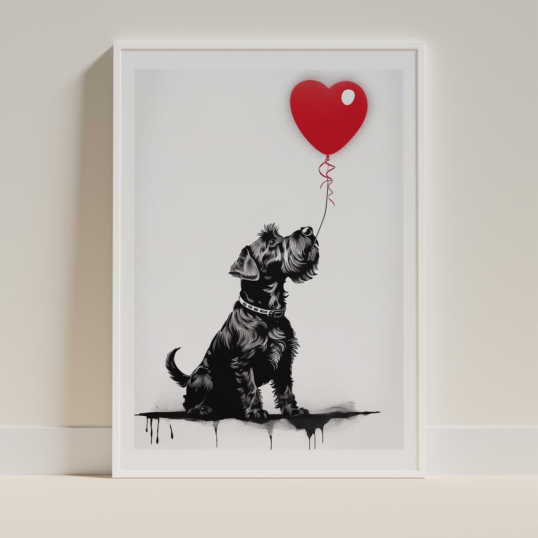 Schnauzer DOGSY Series inspired by the Art of Banksy image 9