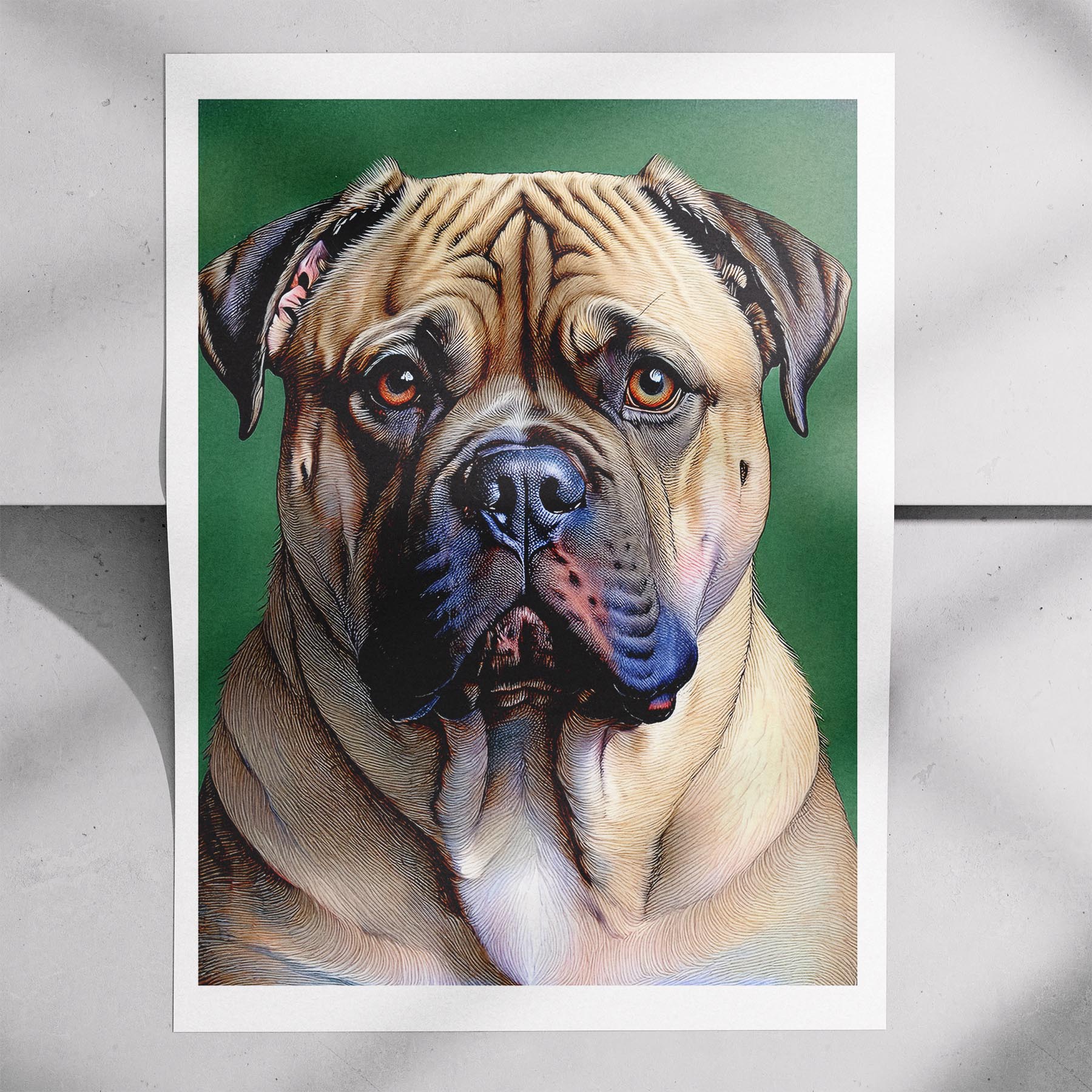 Bullmastiff Green Painted Series image 7