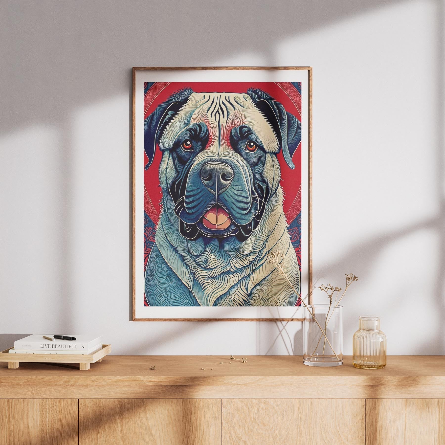 Mastiff Hokusai Japanese Inspired Dog Series image 8