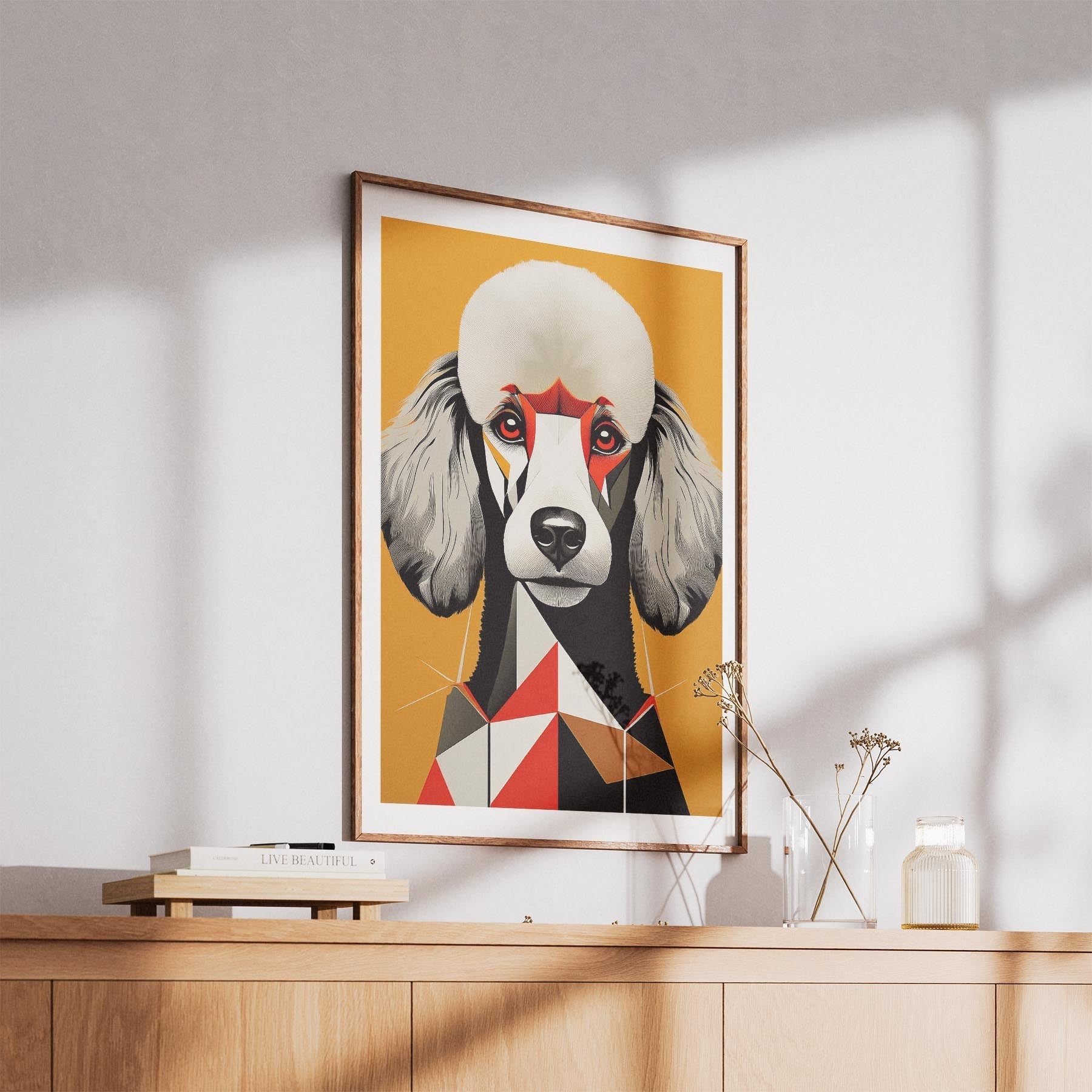Poodle Geometric Orange Series image 5