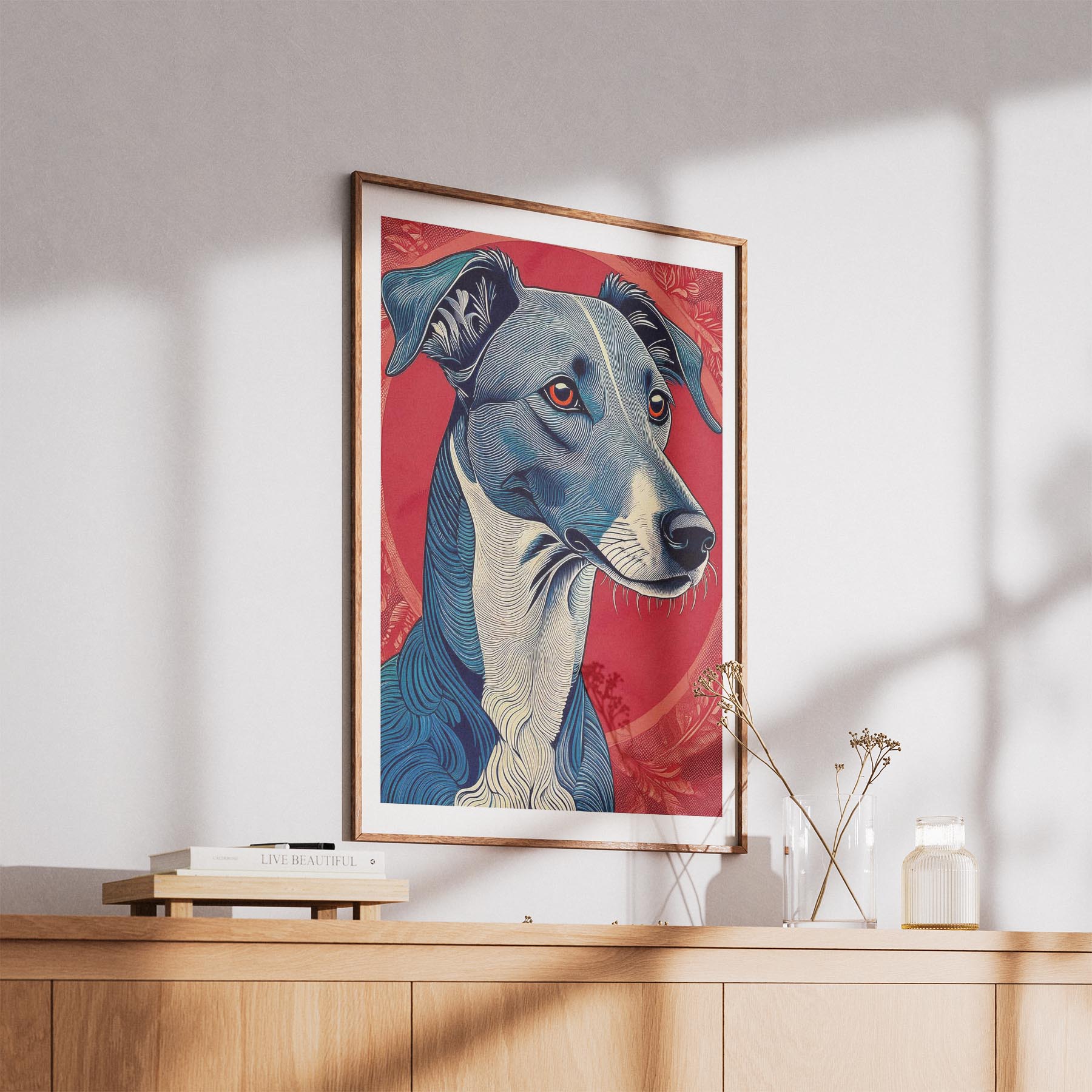 Greyhound Hokusai Japanese Inspired Dog Series 1 image 5