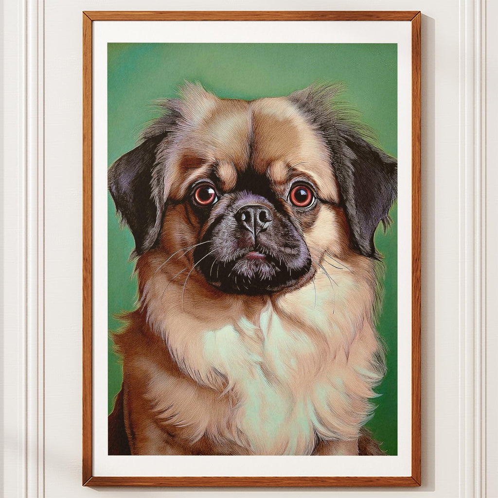 Pekingese Green Painted Series image 10