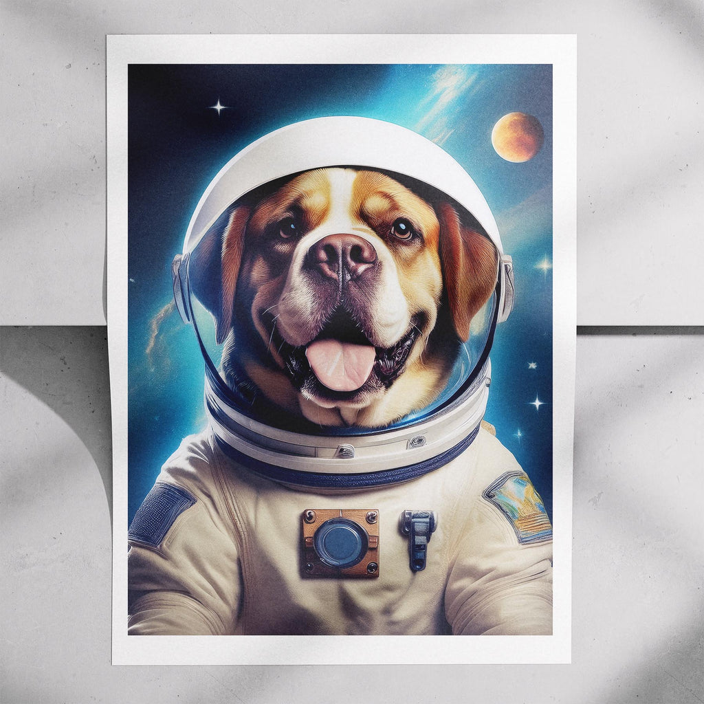 Saint Bernard Astronaut Dog Series image 7