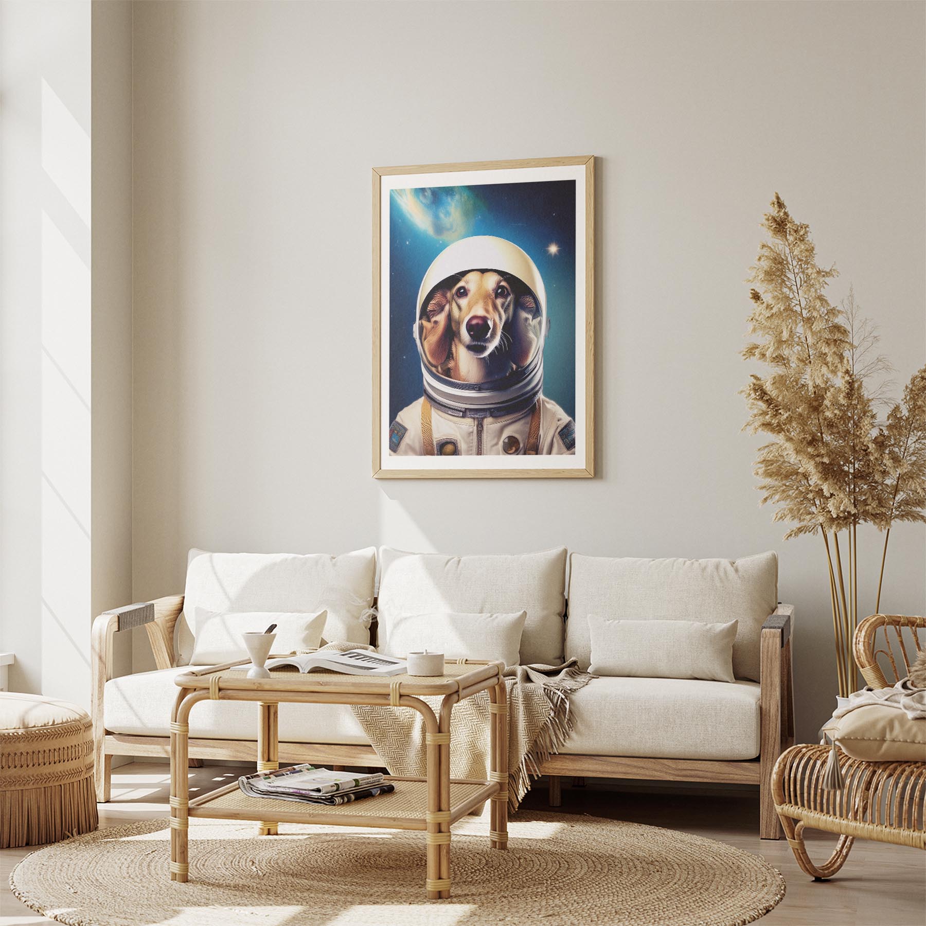 Borzoi Astronaut Dog Series image 2