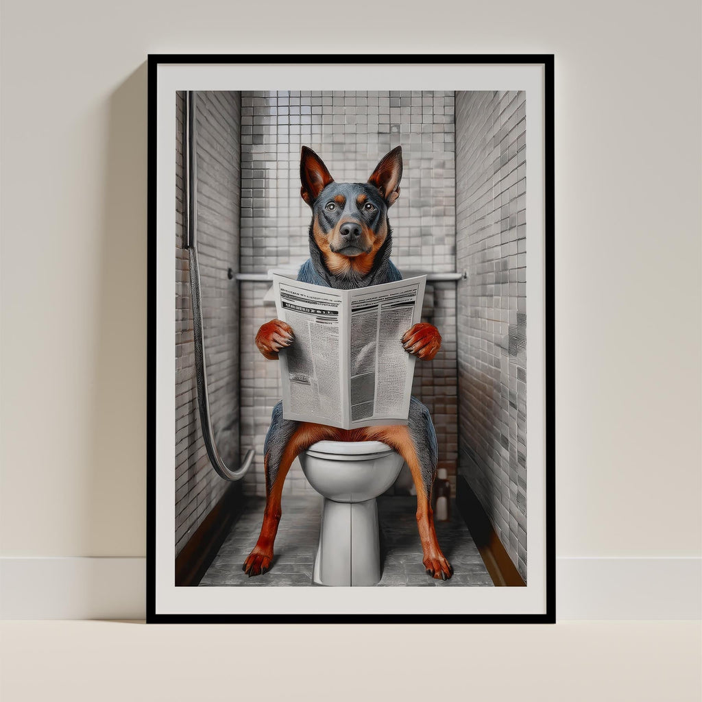 Cattle Dog Toilet Humour Dog Series 1 image 0