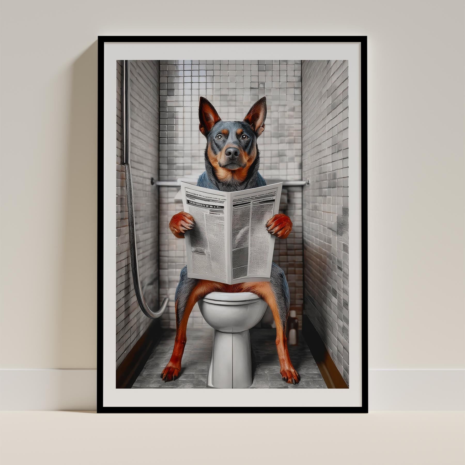 Cattle Dog Toilet Humour Dog Series 1 image 0