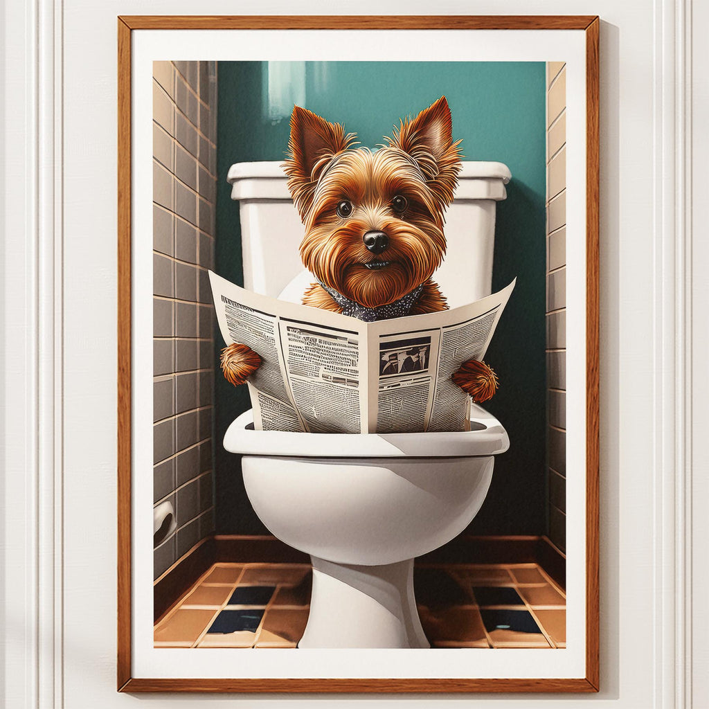 Yorkshire Terrier Toilet Humour Dog Series image 10