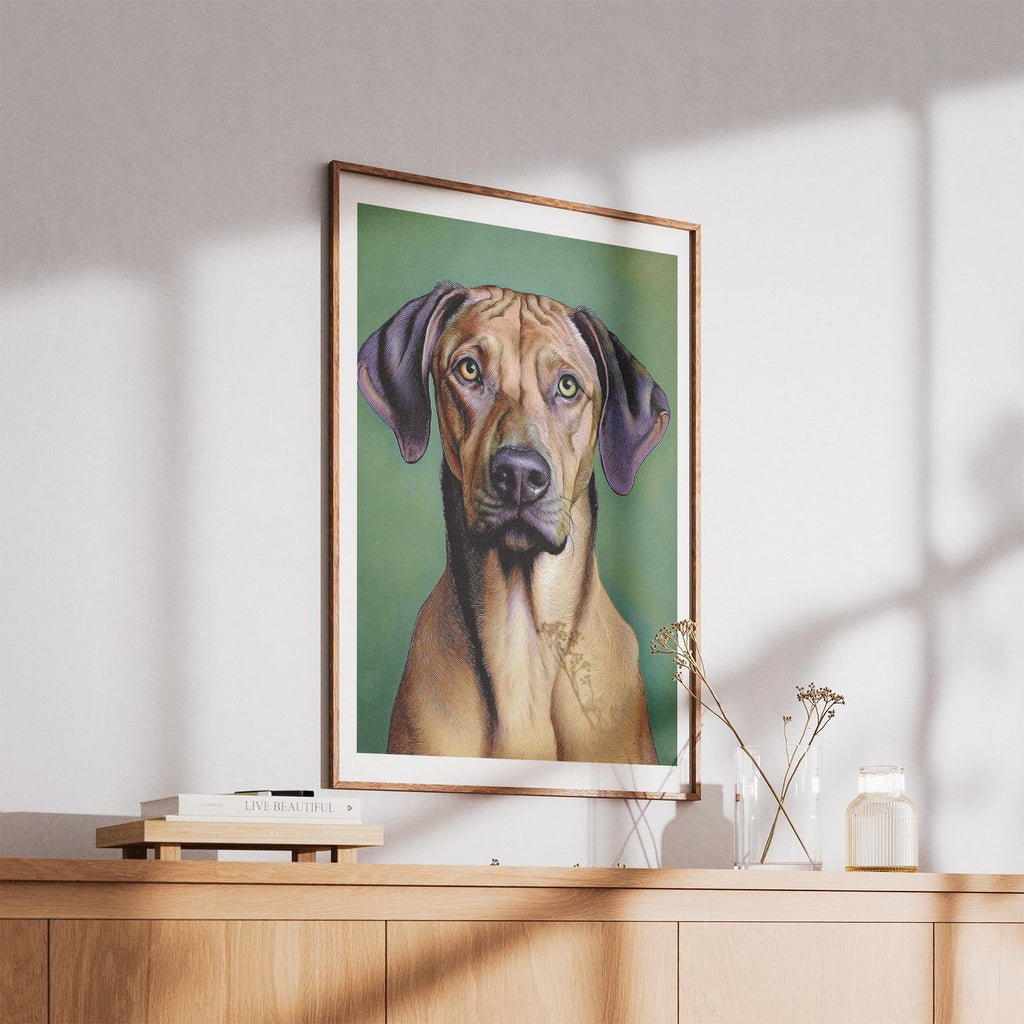 Rhoedesian Ridgeback Green Painted Series image 5