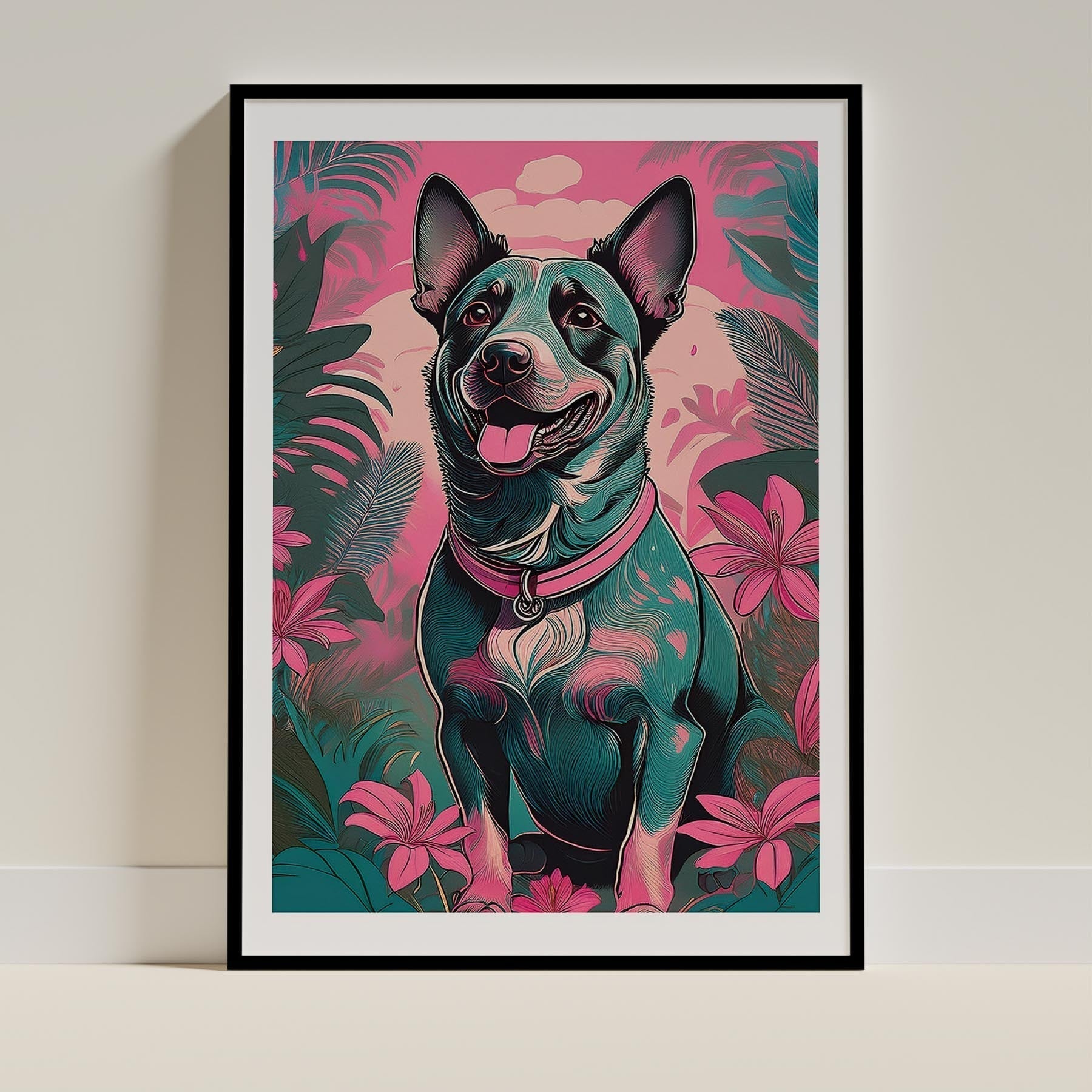 Australian Cattle Dog Dog Art Print Unframed Vol 2 | 9 Unique Designs | Wall Art Gift for Dog Lovers - Image 6 | Dogsy & Co