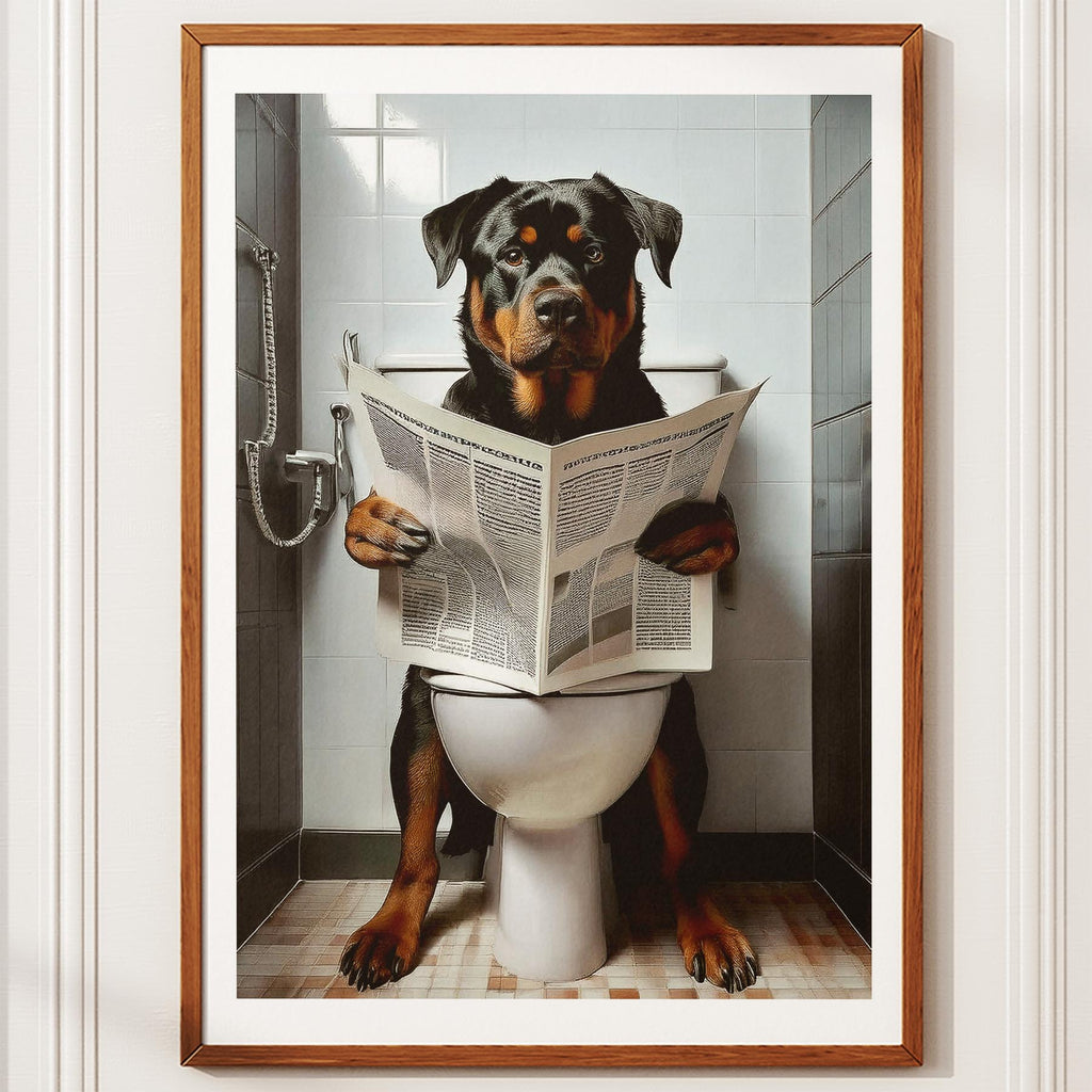 Rottweiler Toilet Humour Dog Series 2 image 10