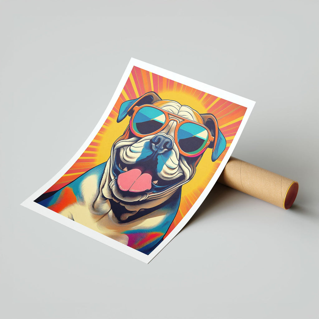 Bull Dog In Colourful Sunnies 2 image 7
