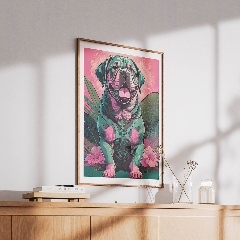 Dogue De Bordeaux Flowery Dog image 6