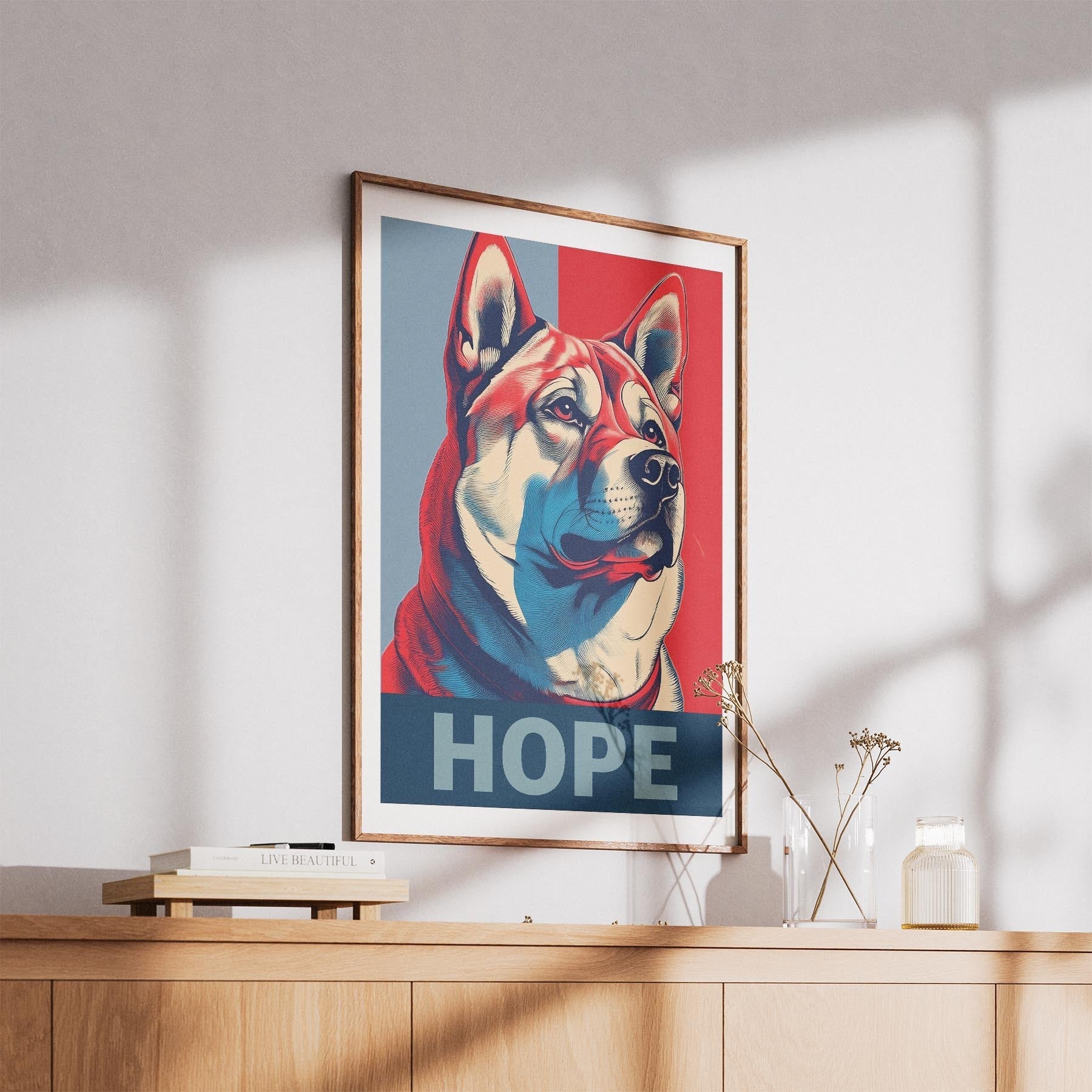 Akita Inu HOPE Series Inspired by the Obama Poster image 5