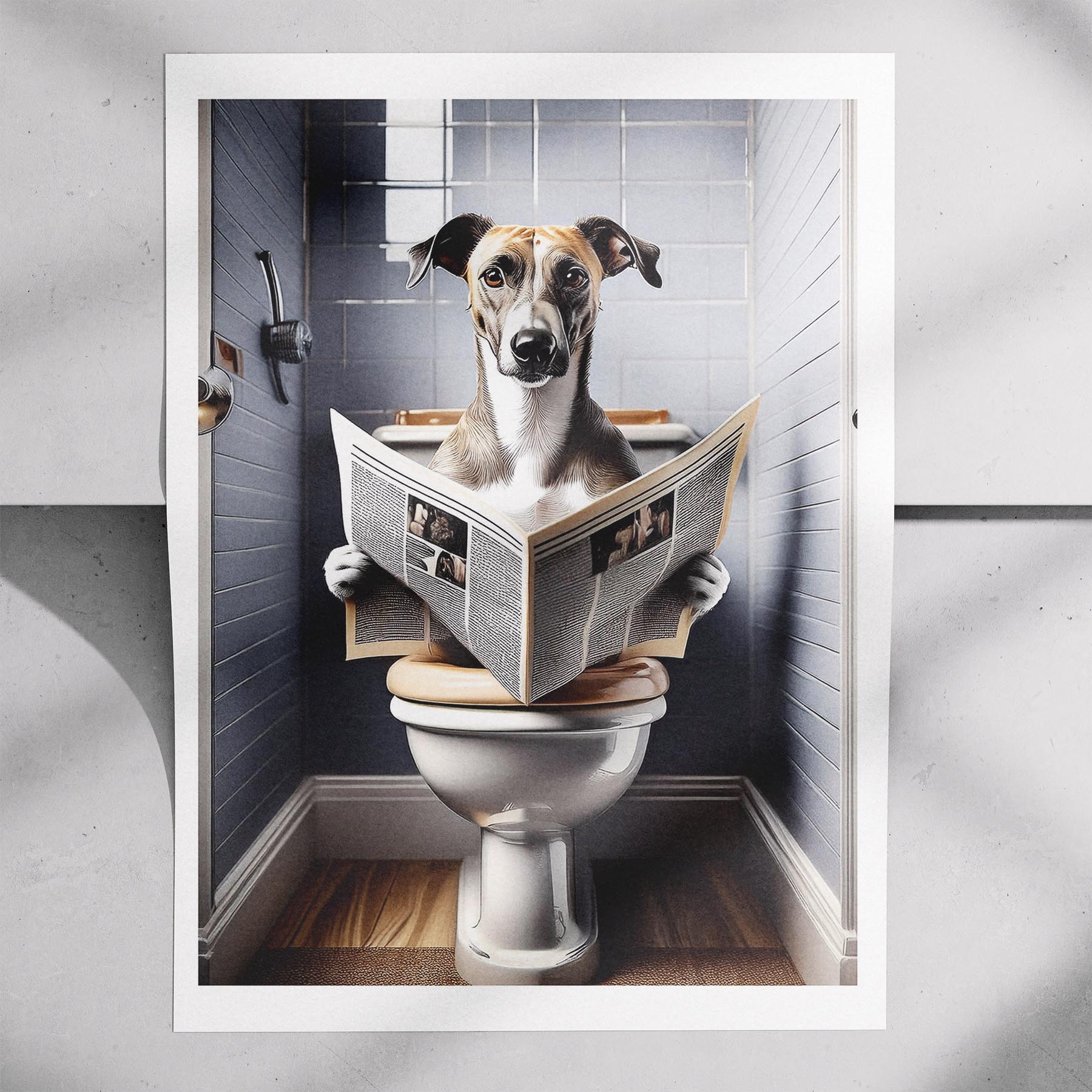 Greyhound Toilet Humour Dog Series 1 image 7