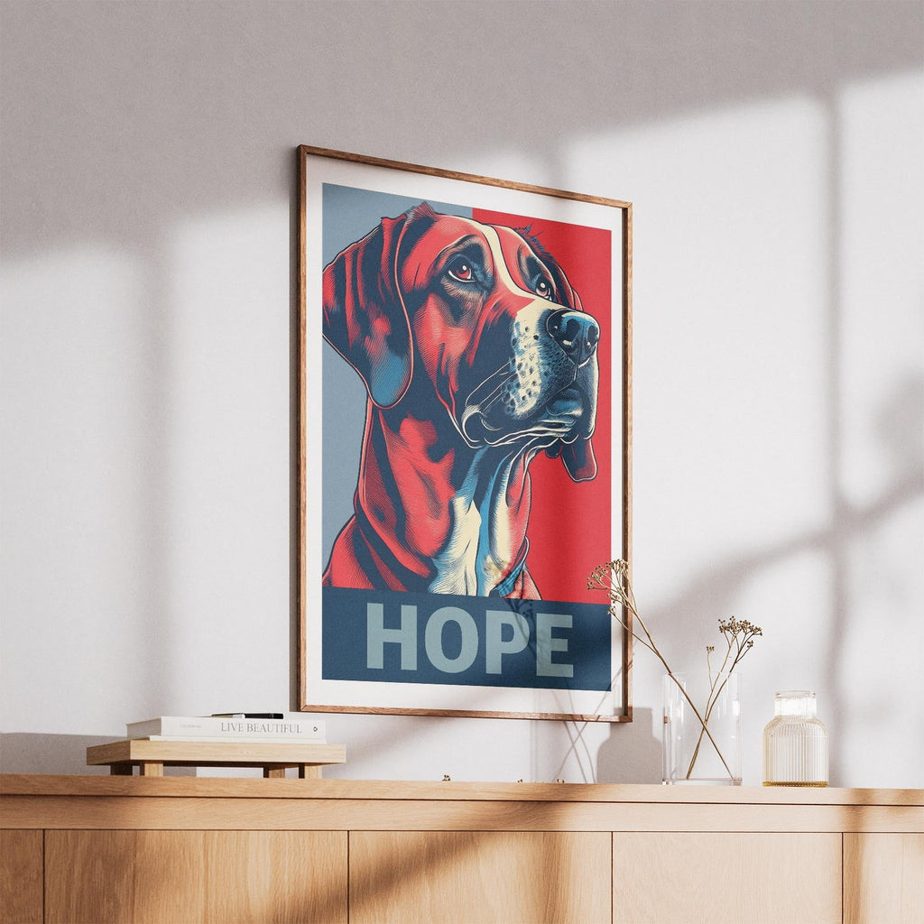 Rhoedesian Ridgeback HOPE Series Inspired by the Obama Poster image 5