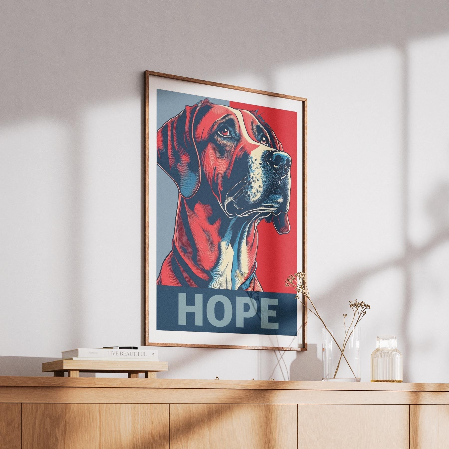 Rhoedesian Ridgeback HOPE Series Inspired by the Obama Poster image 5