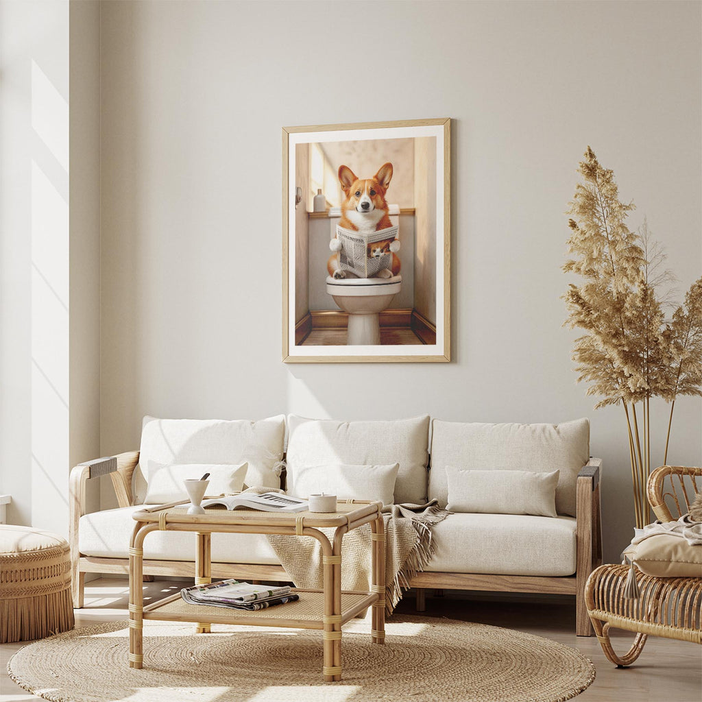 Corgi Toilet Humour Dog Series image 2