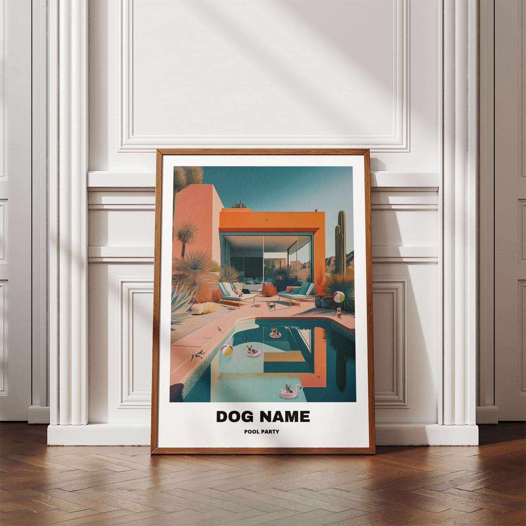 Yorkshire Terrier Custom Pool Party WITH TEXT image 4