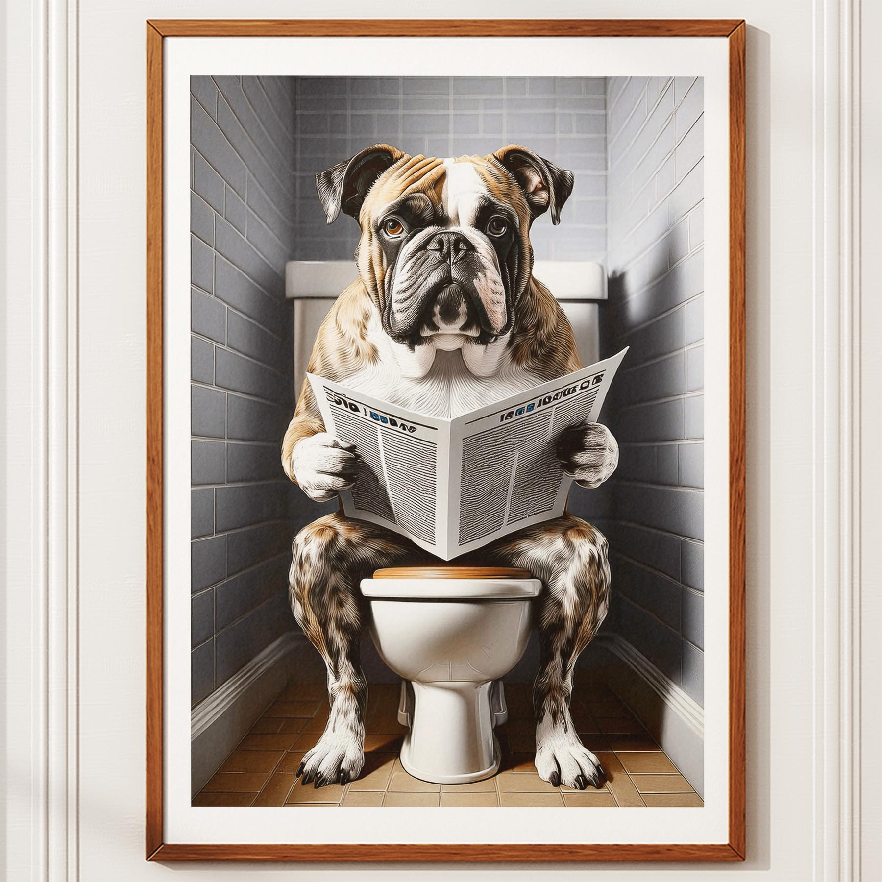 Bulldog Toilet Humour Dog Series 6 image 10