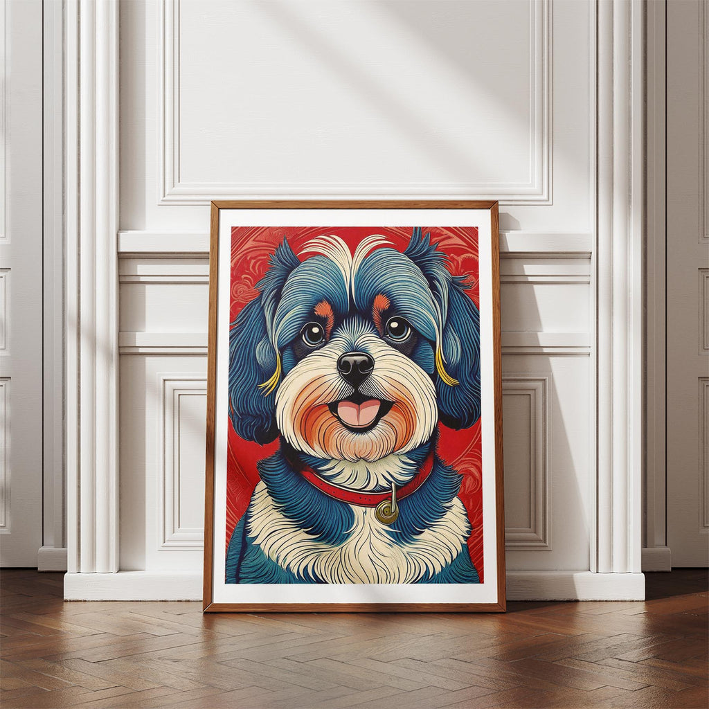 Shih Tzu Hokusai Japanese Inspired Dog Series image 4