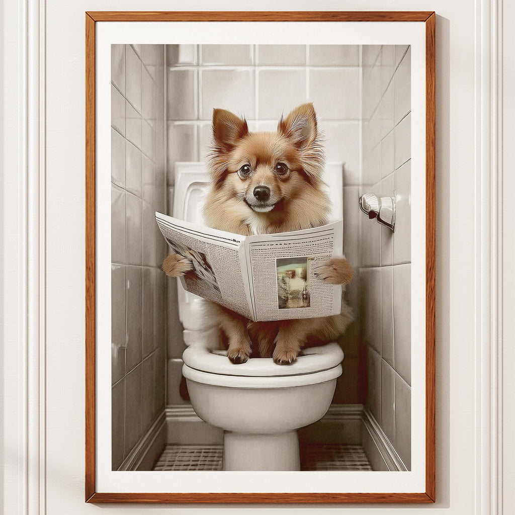 German Spitz Toilet Humour Dog Series image 10