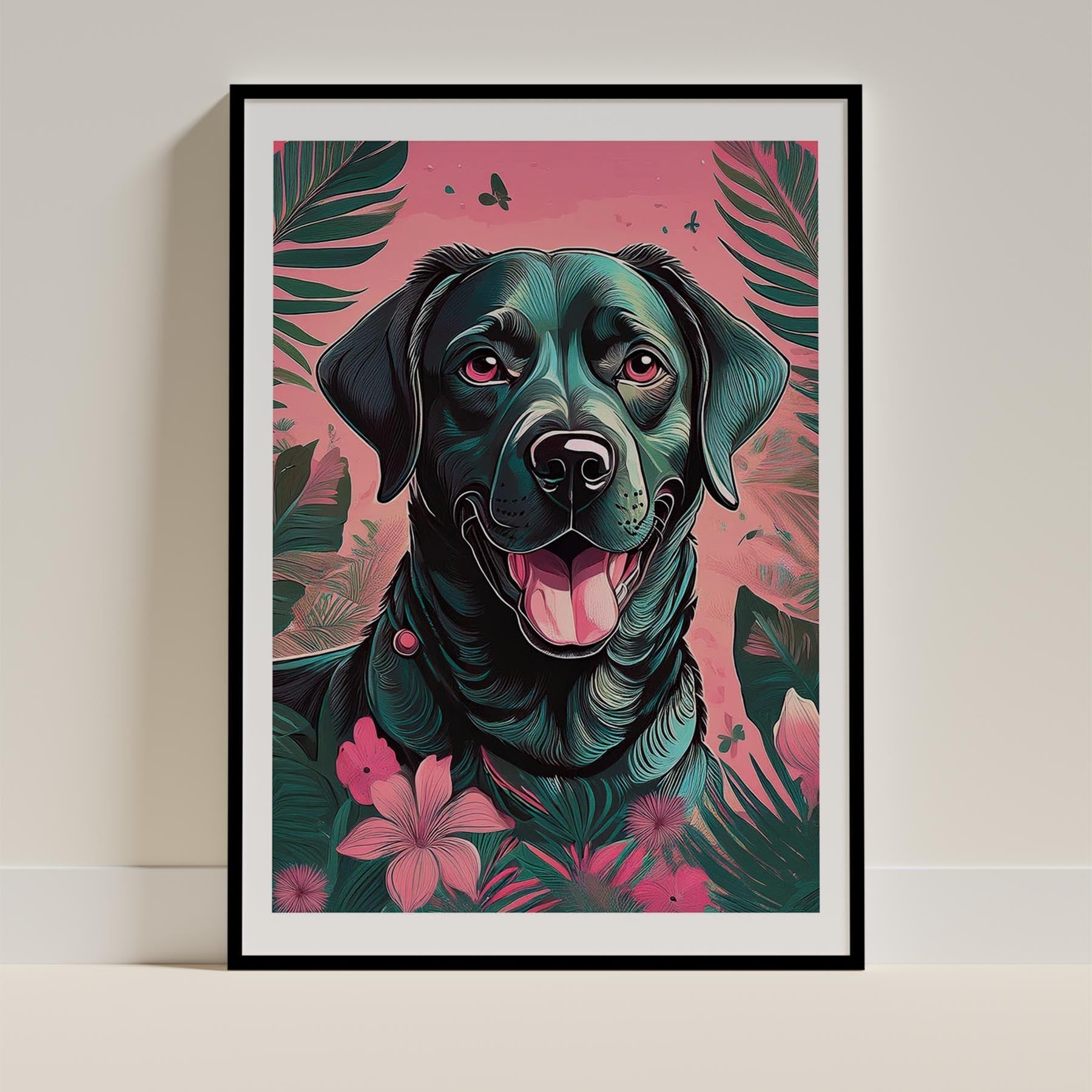 Labrador Retriever Flowery Dog image 11