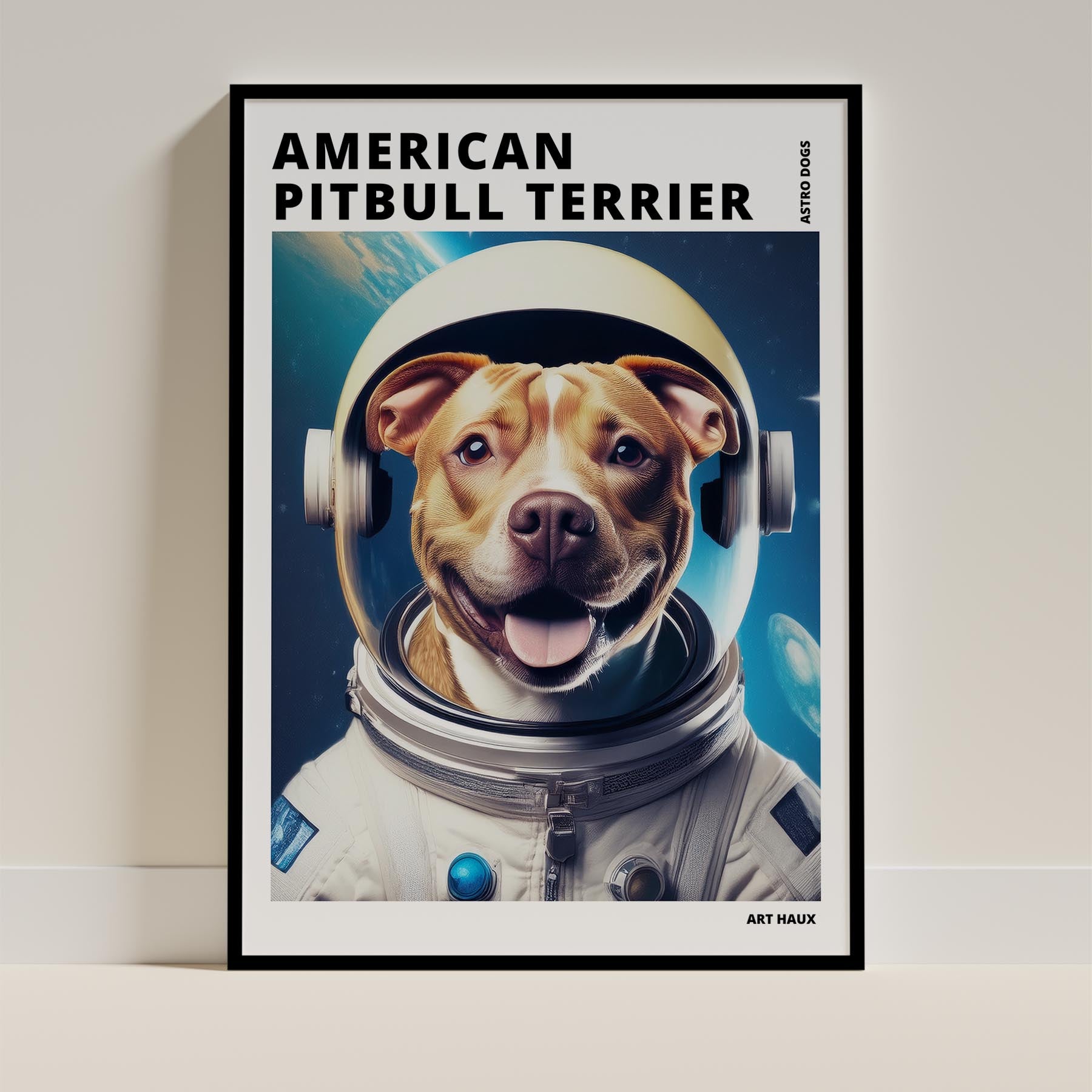 Pit Bull Dog Art Print Unframed | 7 Unique Designs | Wall Art Gift for Dog Lovers - Image 7 | Dogsy & Co