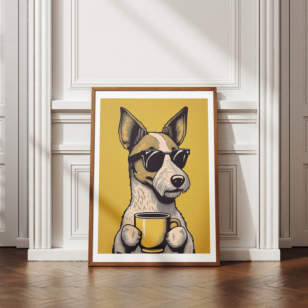Fox Terrier Chillin Coffee Dog image 4
