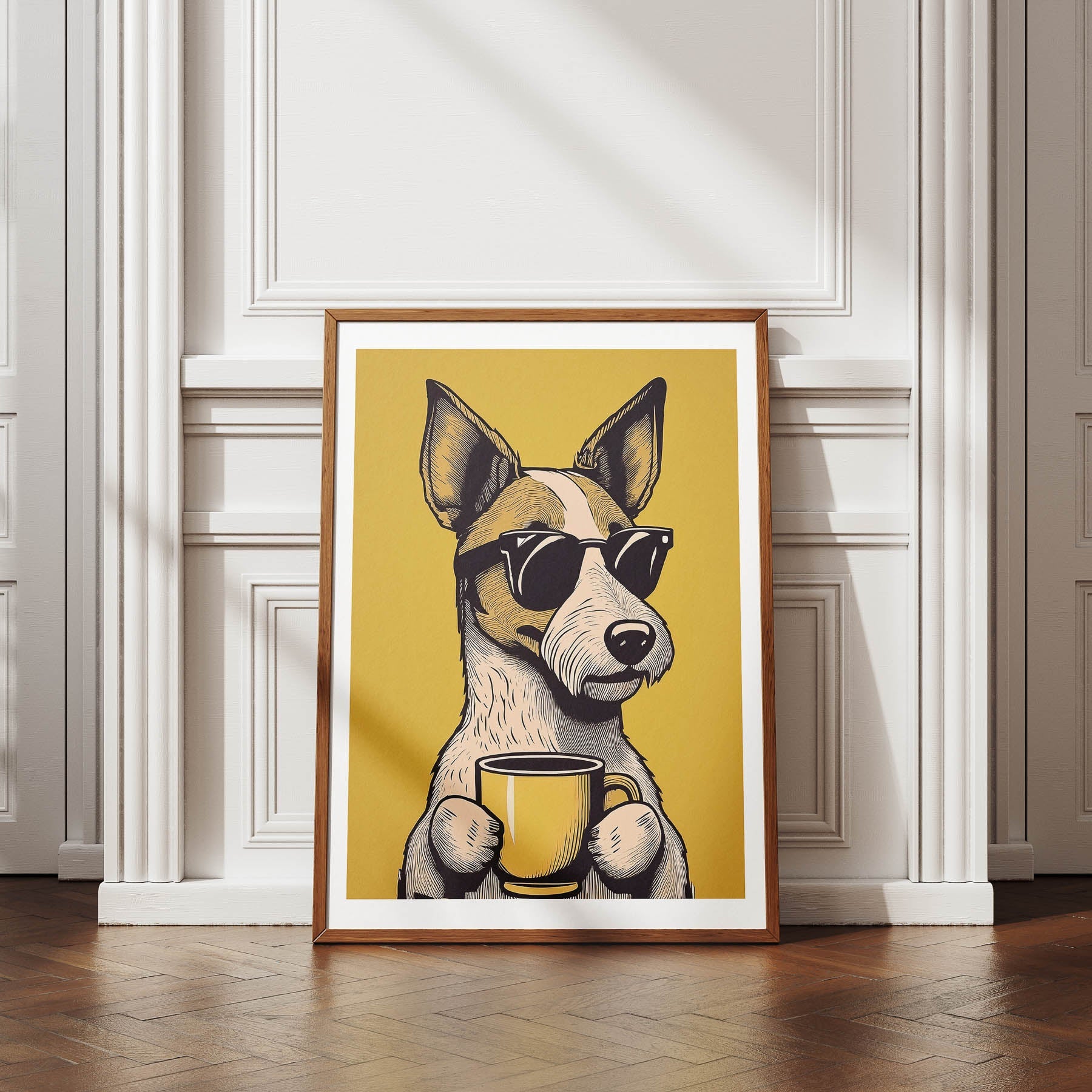 Fox Terrier Chillin Coffee Dog image 4