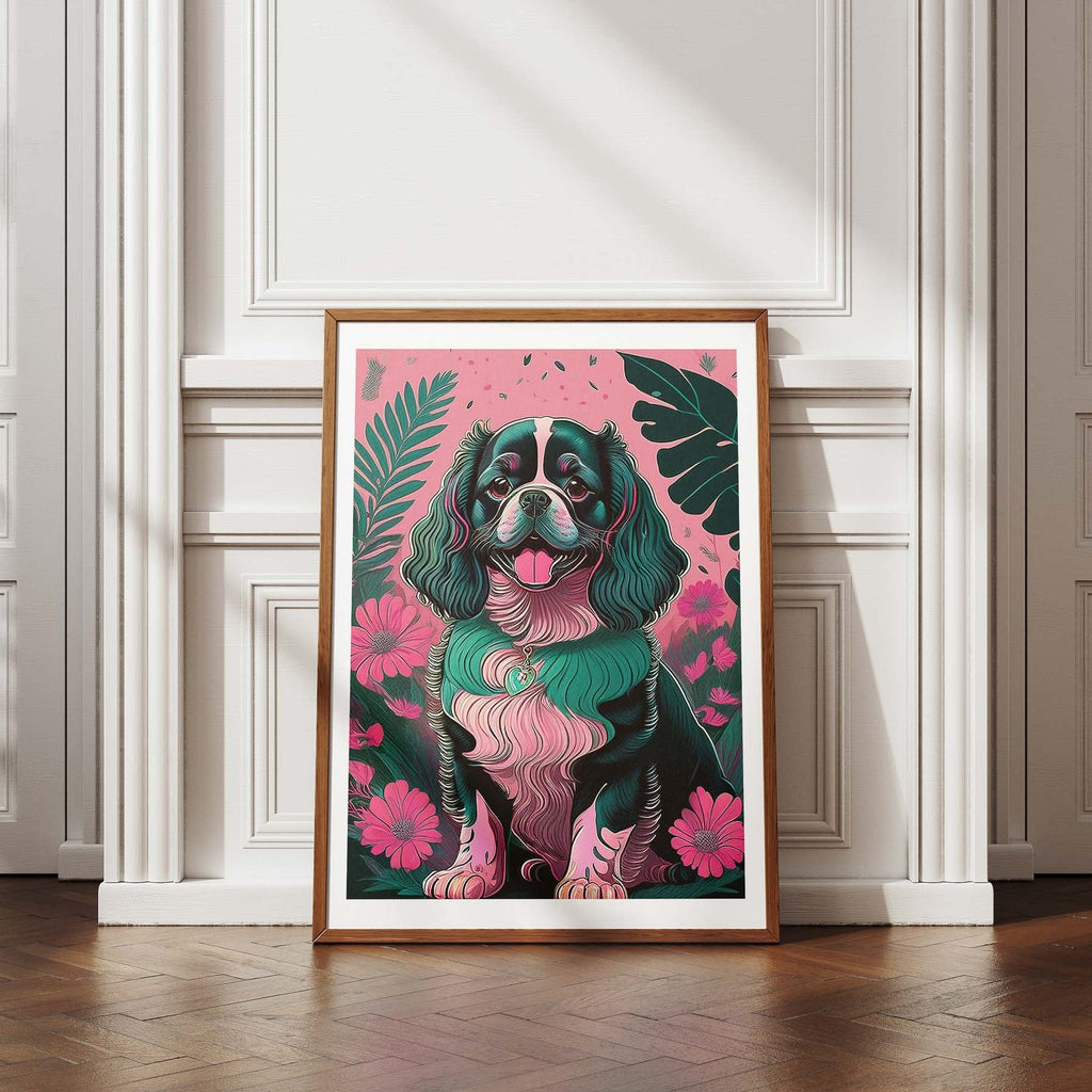 Cavalier King Charles Spaniel Flowery Dog image 4