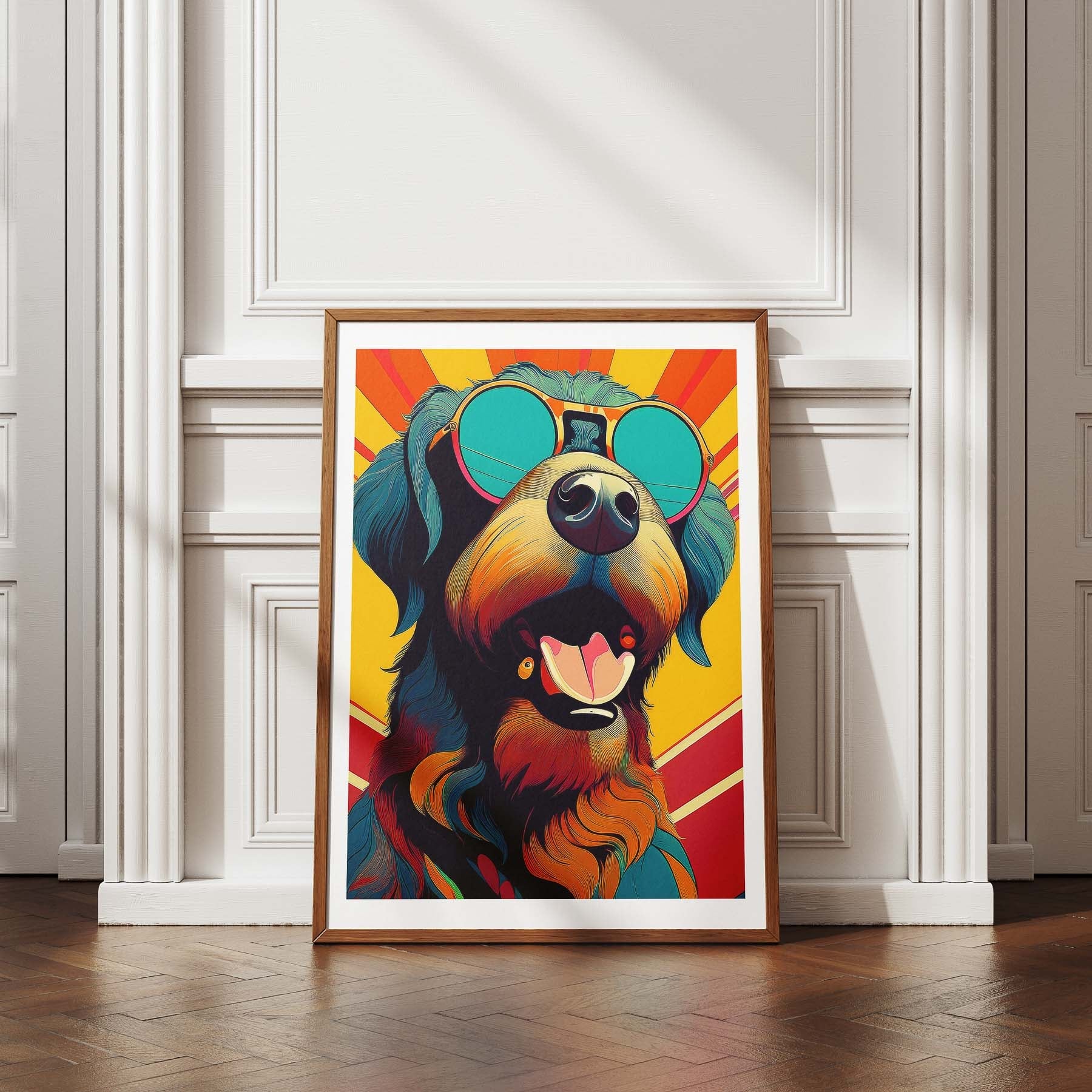 Rottweiler In Colourful Sunnies 1 image 4