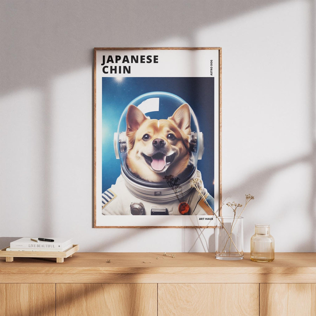 Japanese Chin Astronaut Dog Series with Text Astro Dog image 8