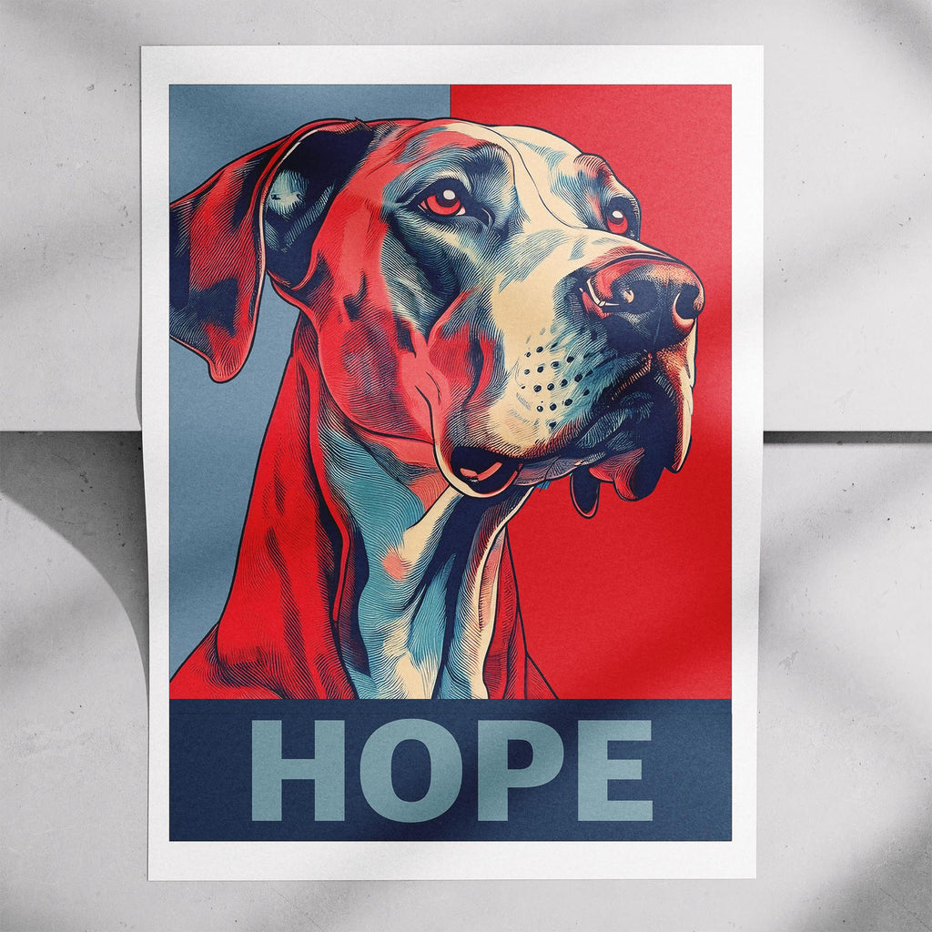 Great Dane HOPE Series Inspired by the Obama Poster image 7