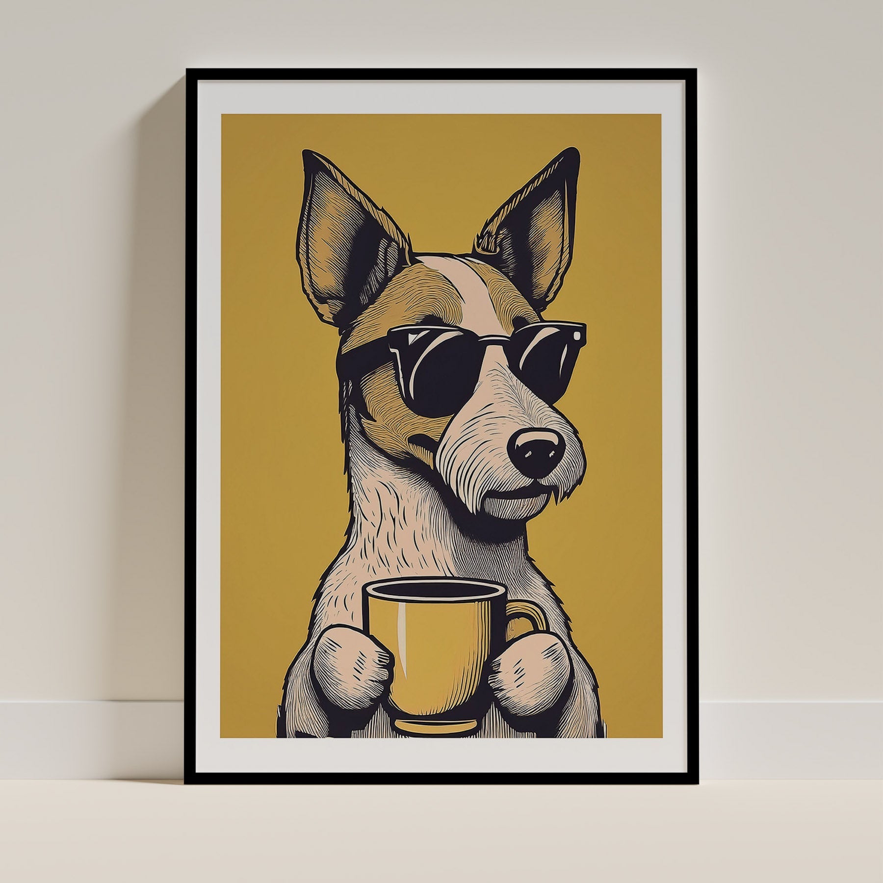 Fox Terrier Chillin Coffee Dog image 0